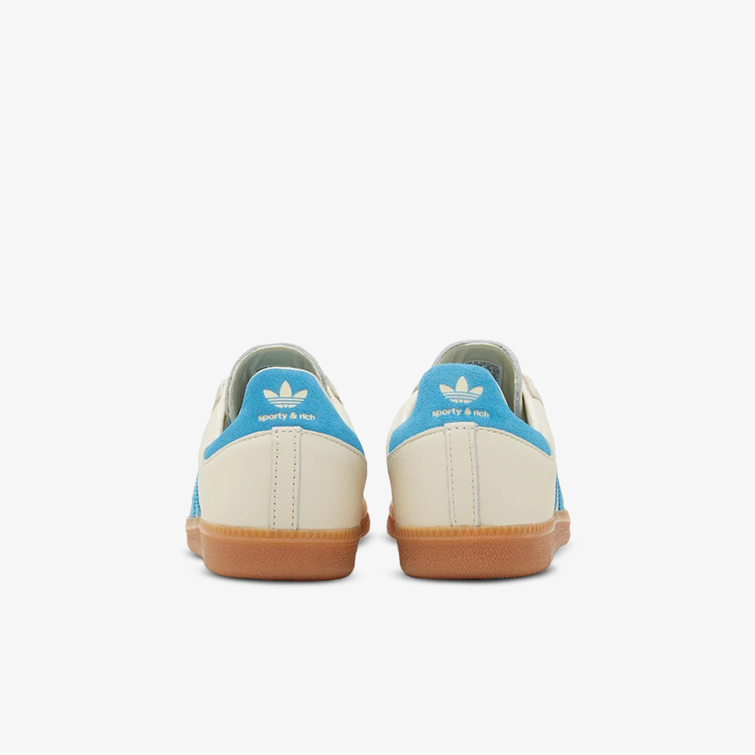 Adidas Samba OG Sporty & Rich Cream Blue Cream White Blue Rush Authentic - Image 3