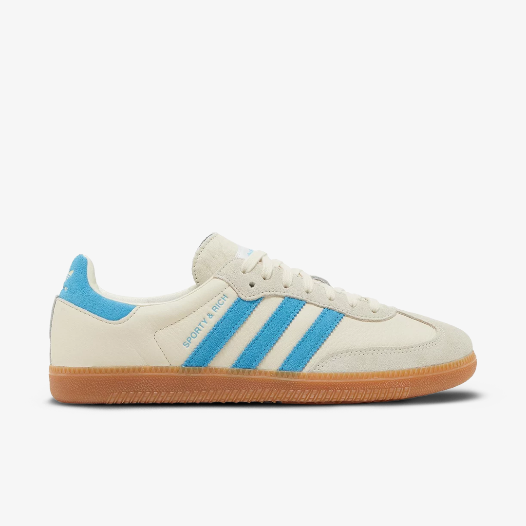Adidas Samba OG Sporty & Rich Cream Blue Cream White Blue Rush Authentic - Image 5