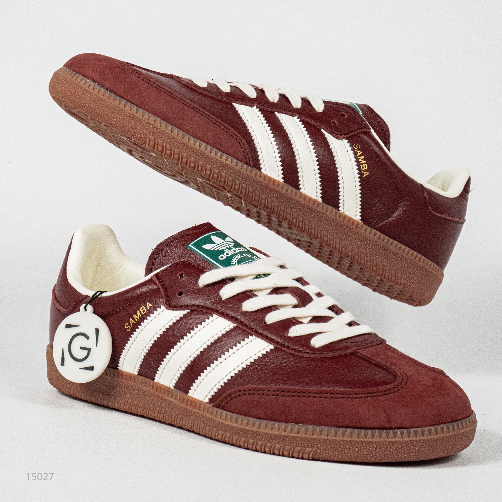 Sepatu Adidas Samba OG Fox Brown Off White Gum Casual Sneakers Unisex Sepatu Kasual Pria Wanita
