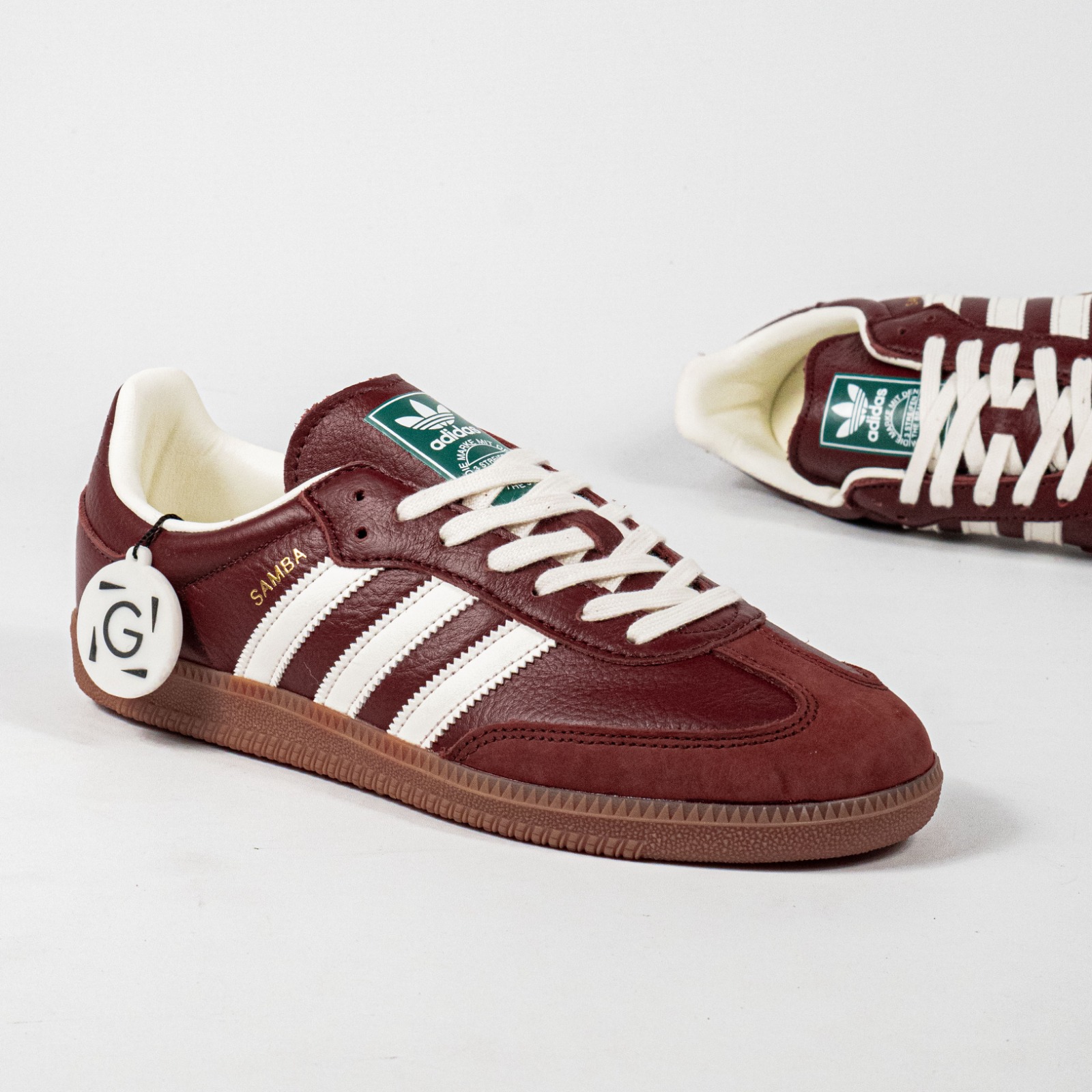 Sepatu Adidas Samba OG Fox Brown Off White Gum Casual Sneakers Unisex Sepatu Kasual Pria Wanita - Image 4