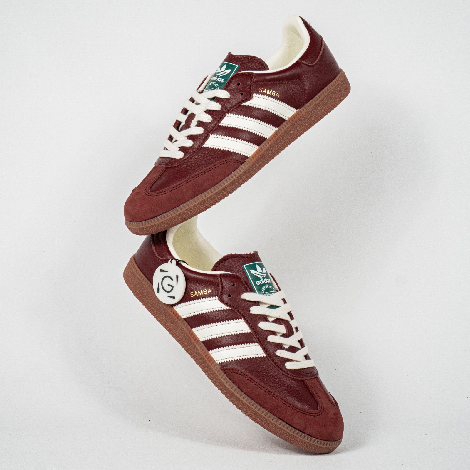 Sepatu Adidas Samba OG Fox Brown Off White Gum Casual Sneakers Unisex Sepatu Kasual Pria Wanita - Image 5