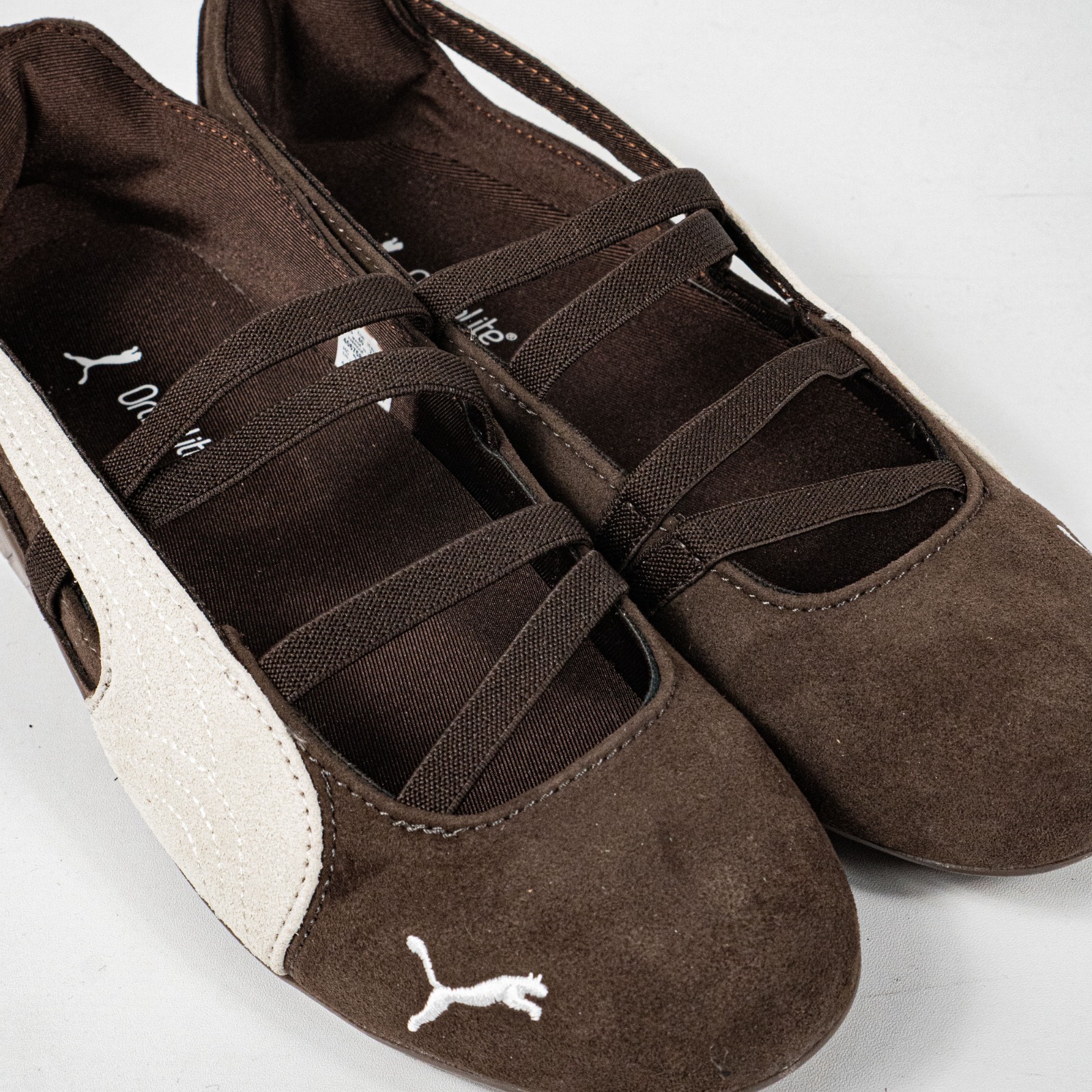 Sepatu Puma Speedcat Ballet Suede Cafe Dark Chocolate Warm White Casual Women Sneakers Sepatu Kasual Wanita - Image 2