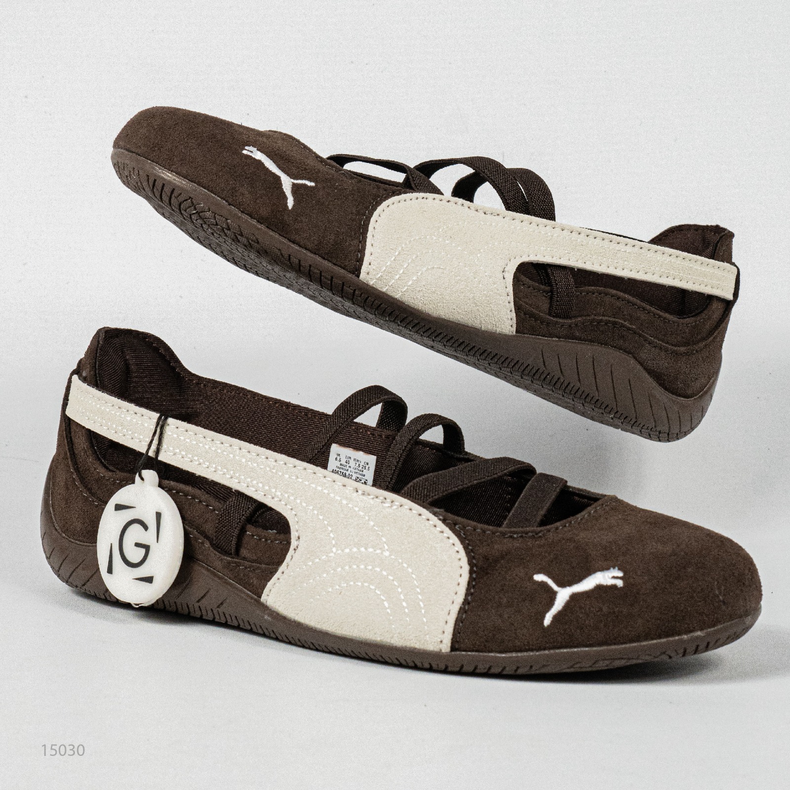 Sepatu Puma Speedcat Ballet Suede Cafe Dark Chocolate Warm White Casual Women Sneakers Sepatu Kasual Wanita