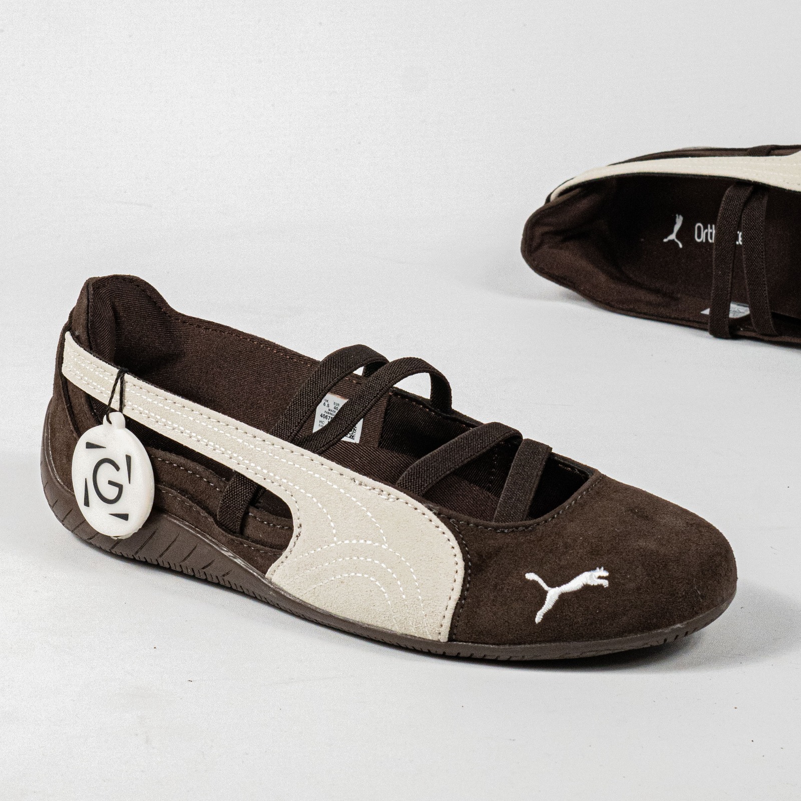 Sepatu Puma Speedcat Ballet Suede Cafe Dark Chocolate Warm White Casual Women Sneakers Sepatu Kasual Wanita - Image 4