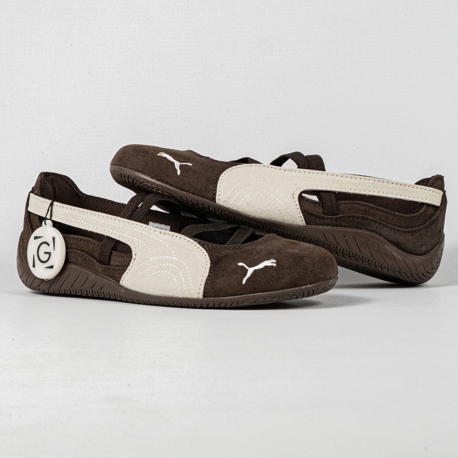 Sepatu Puma Speedcat Ballet Suede Cafe Dark Chocolate Warm White Casual Women Sneakers Sepatu Kasual Wanita - Image 3
