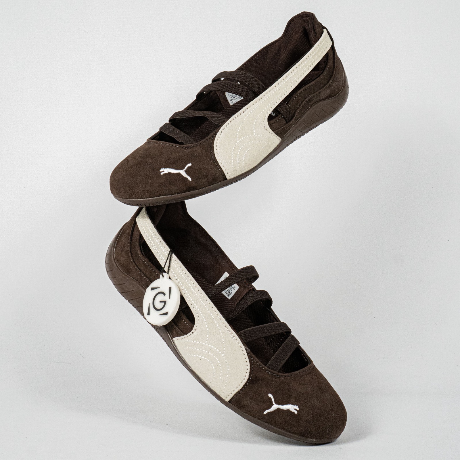Sepatu Puma Speedcat Ballet Suede Cafe Dark Chocolate Warm White Casual Women Sneakers Sepatu Kasual Wanita - Image 5