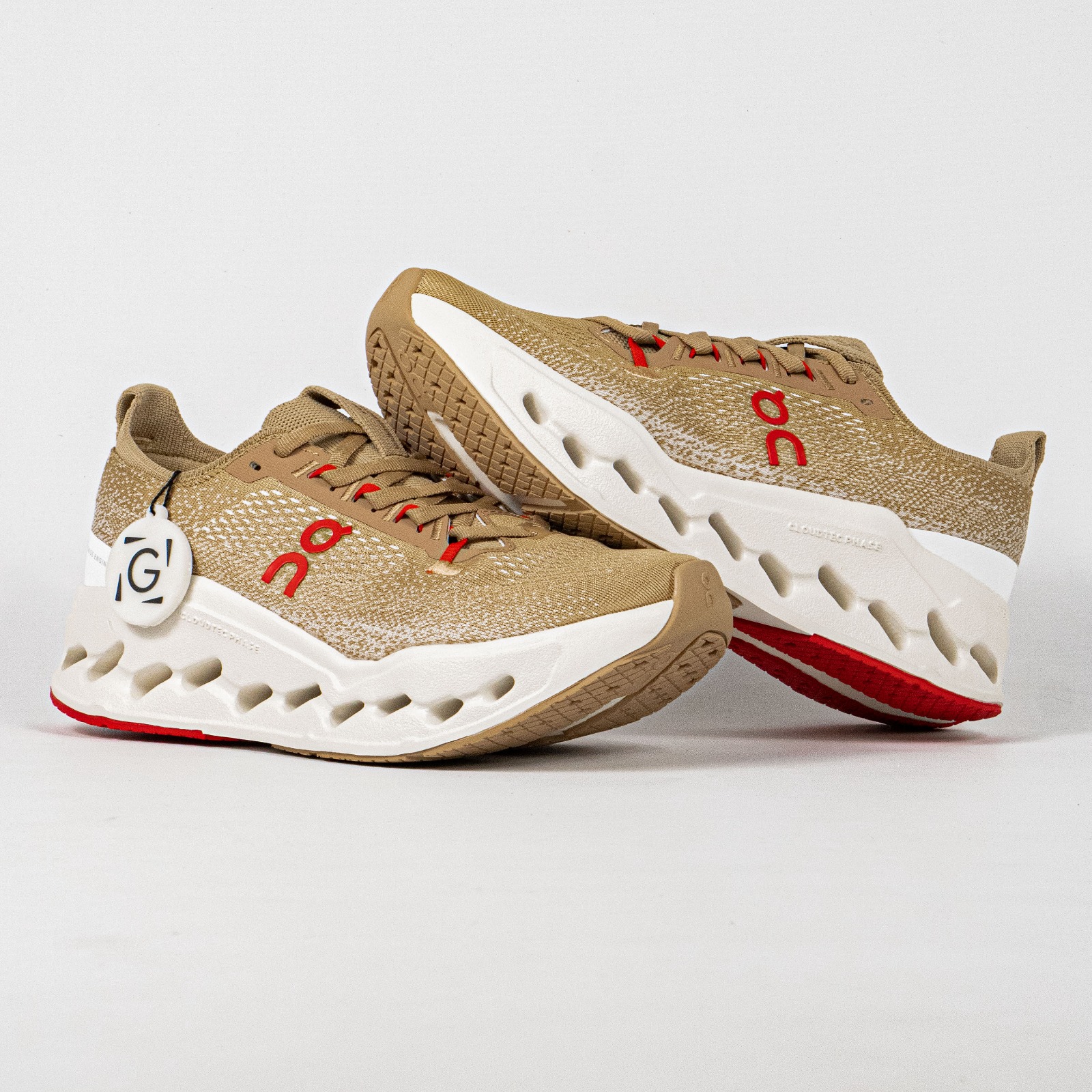 Sepatu On Running Cloudsurfer Max Year Of Horse Chai Ivory Sneakers Unisex Sepatu Lari Olahraga Gym Pria Wanita - Image 4