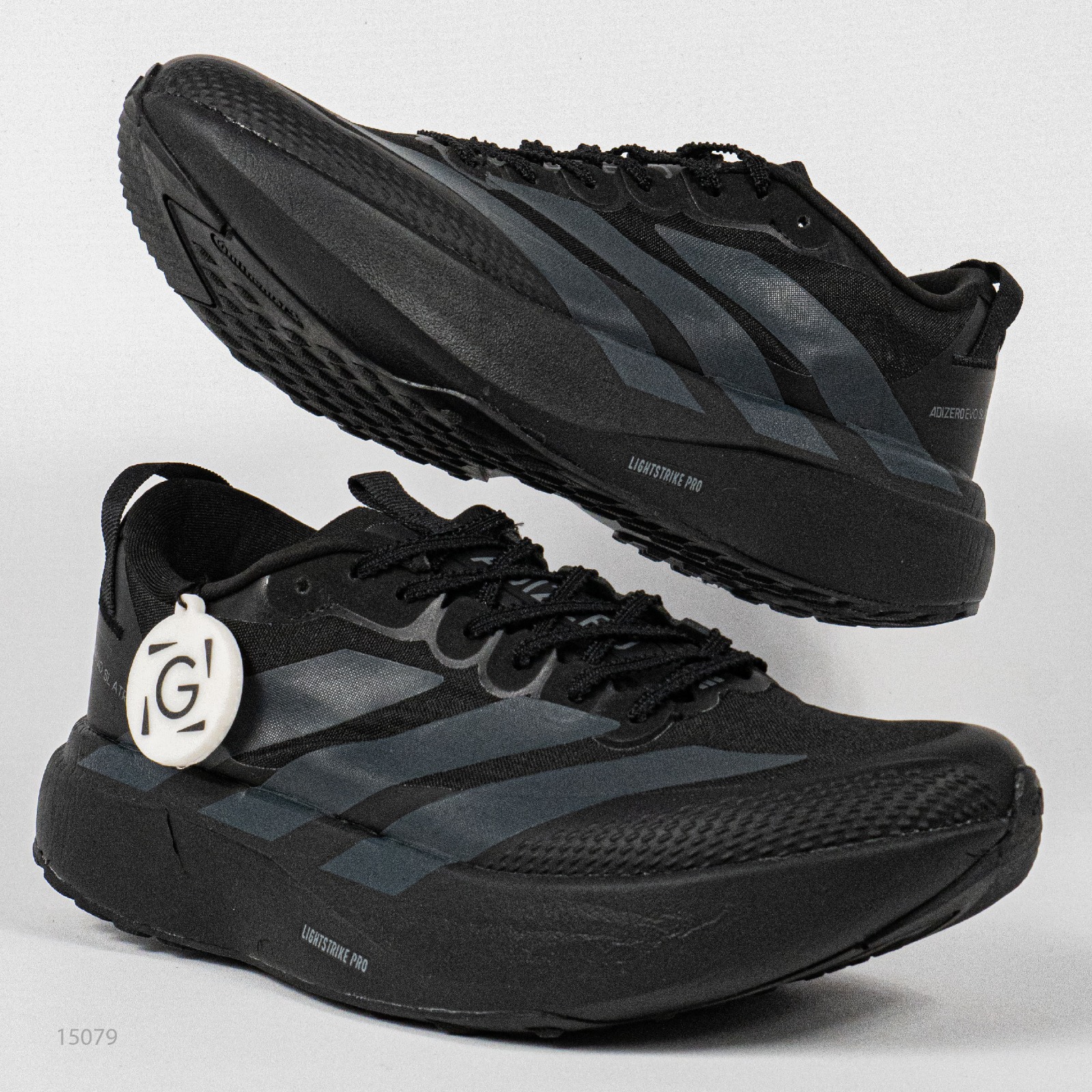 Sepatu Adidas Adizero EVO SL ATR Core Black Night Grey Iron Metallic Running Sneakers Unisex Sepatu Lari Olahraga Gym Pria Wanita