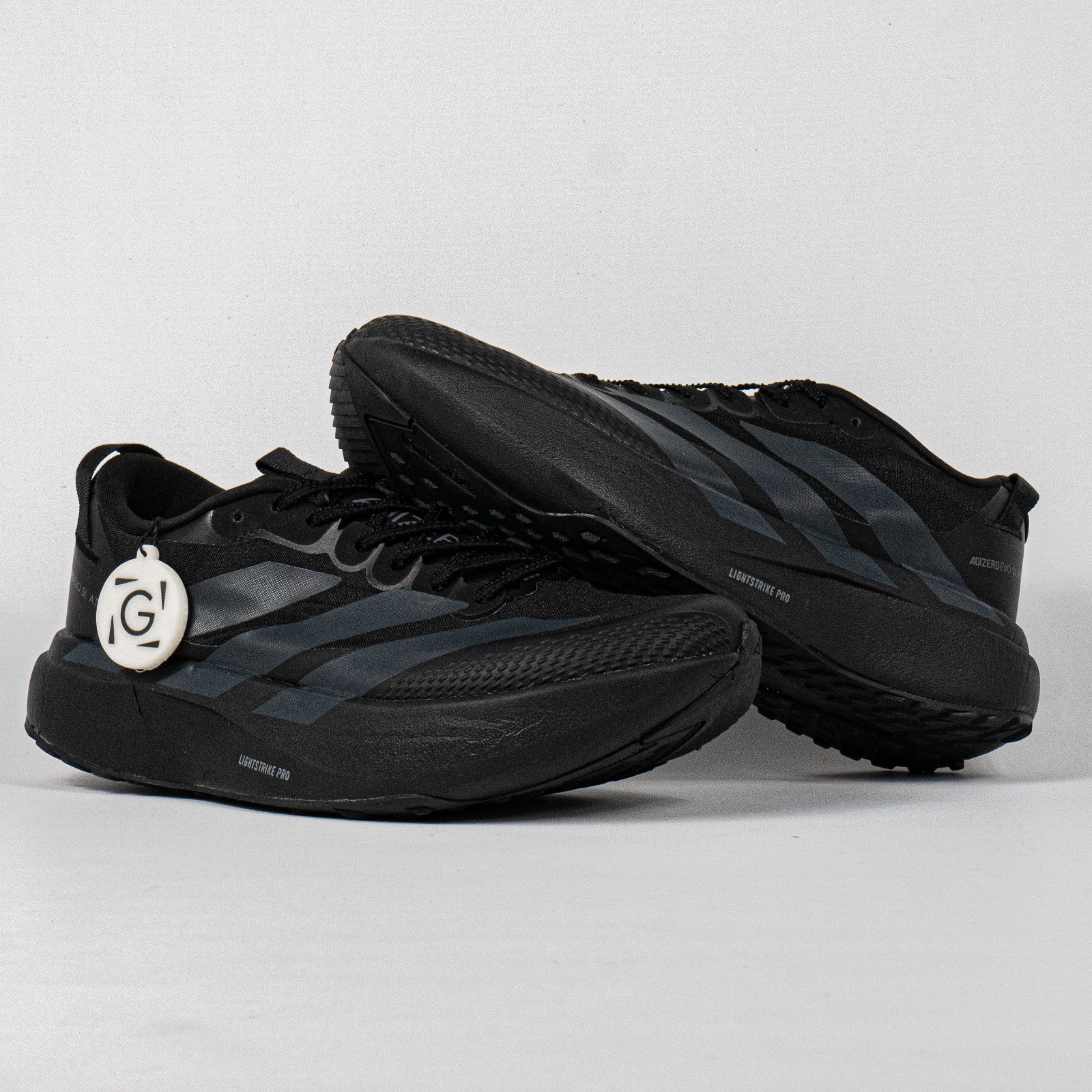 Sepatu Adidas Adizero EVO SL ATR Core Black Night Grey Iron Metallic Running Sneakers Unisex Sepatu Lari Olahraga Gym Pria Wanita - Image 4