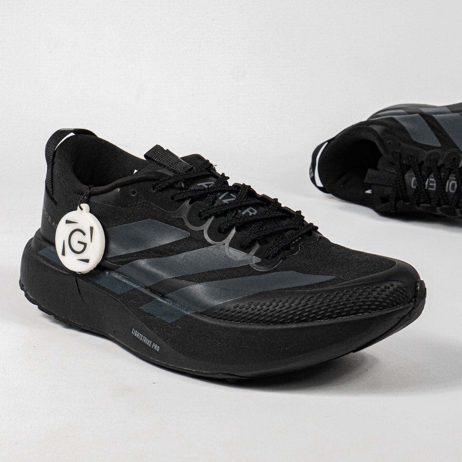 Sepatu Adidas Adizero EVO SL ATR Core Black Night Grey Iron Metallic Running Sneakers Unisex Sepatu Lari Olahraga Gym Pria Wanita - Image 3