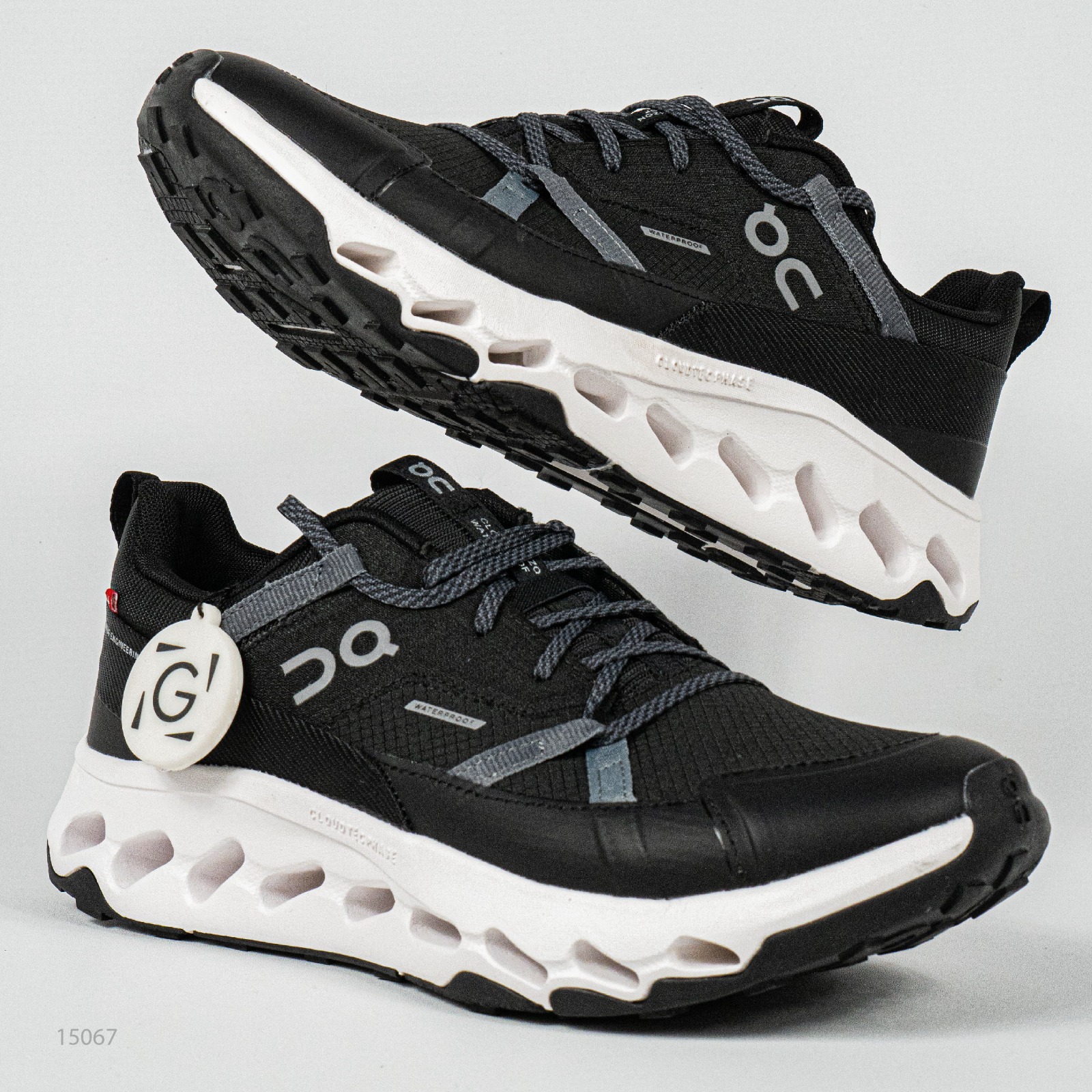 Sepatu On Running Cloudhorizon Waterproof Black White Sneakers Unisex Sepatu Lari Olahraga Gym Pria Wanita