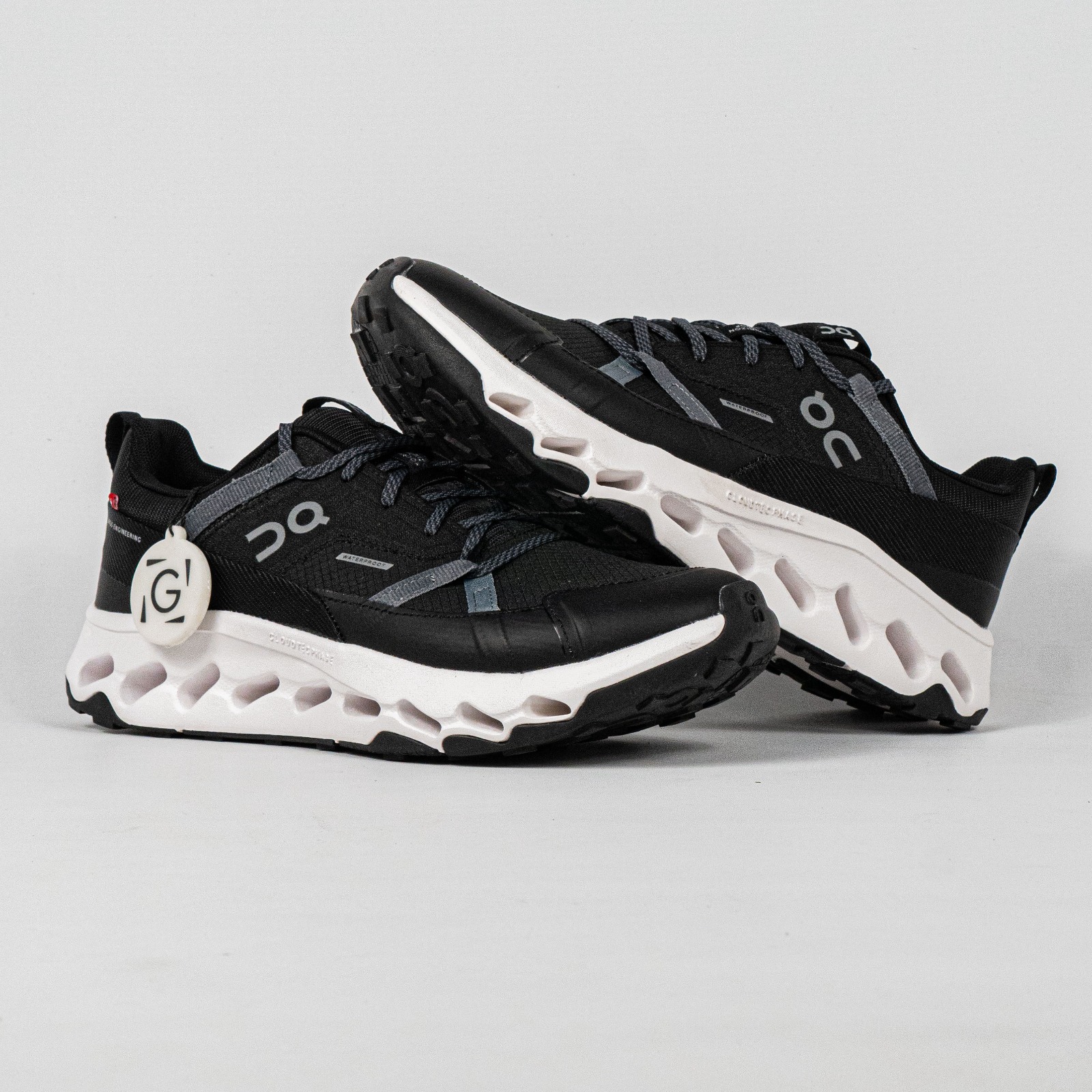 Sepatu On Running Cloudhorizon Waterproof Black White Sneakers Unisex Sepatu Lari Olahraga Gym Pria Wanita - Image 3