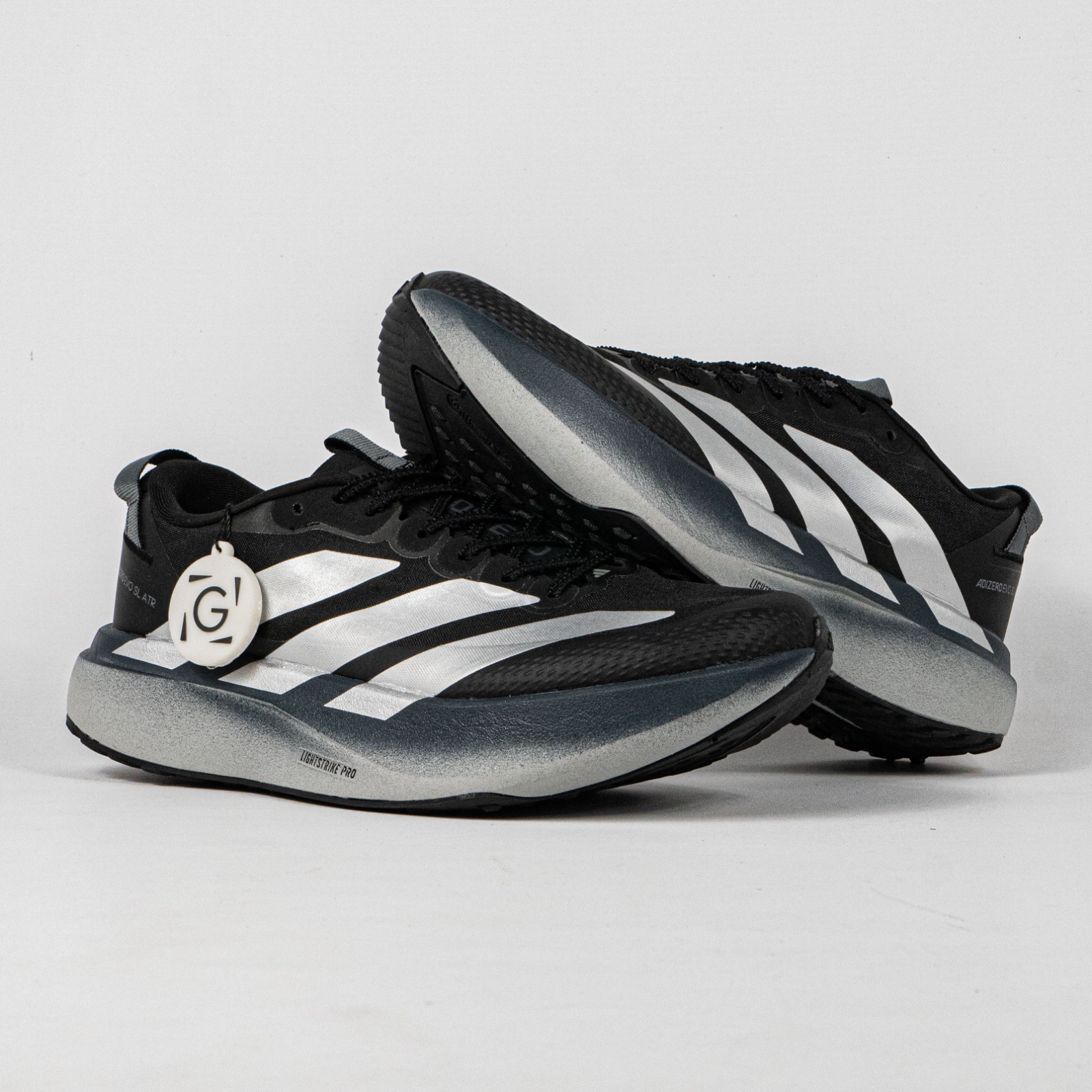 Sepatu Adidas Adizero EVO SL ATR Black Grey White Gradient Running Sneakers Unisex Sepatu Lari Olahraga Gym Pria Wanita - Image 4