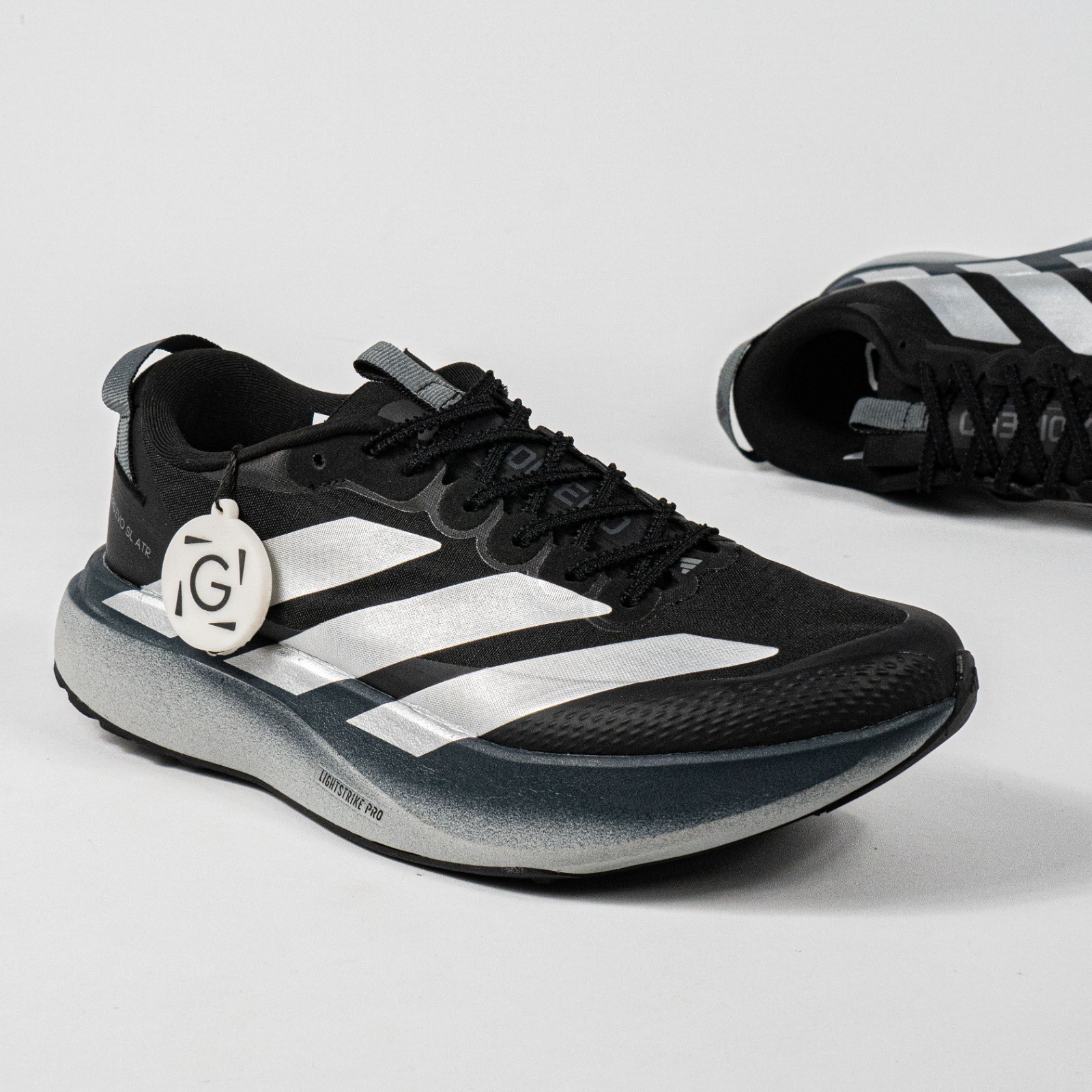 Sepatu Adidas Adizero EVO SL ATR Black Grey White Gradient Running Sneakers Unisex Sepatu Lari Olahraga Gym Pria Wanita - Image 3