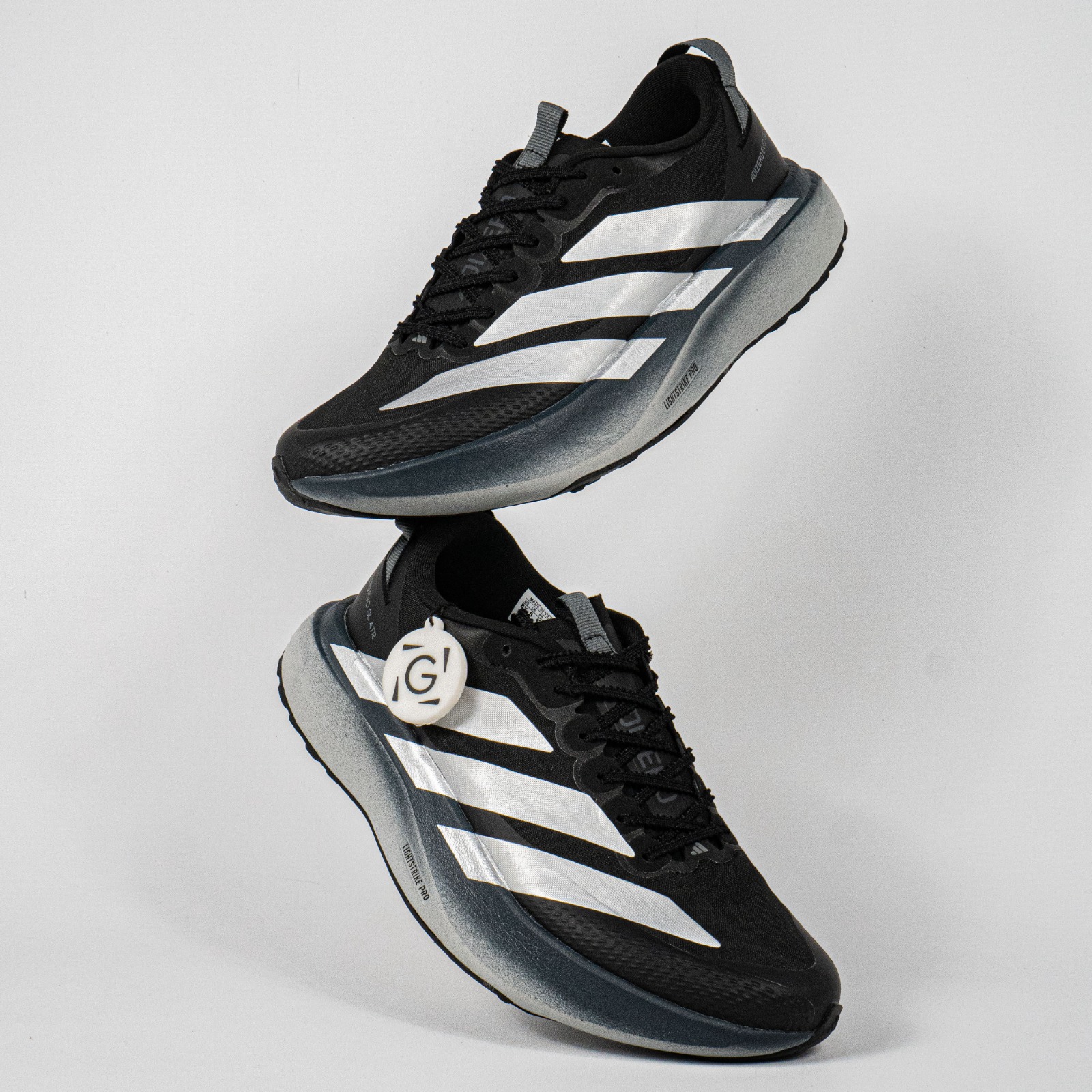 Sepatu Adidas Adizero EVO SL ATR Black Grey White Gradient Running Sneakers Unisex Sepatu Lari Olahraga Gym Pria Wanita - Image 5