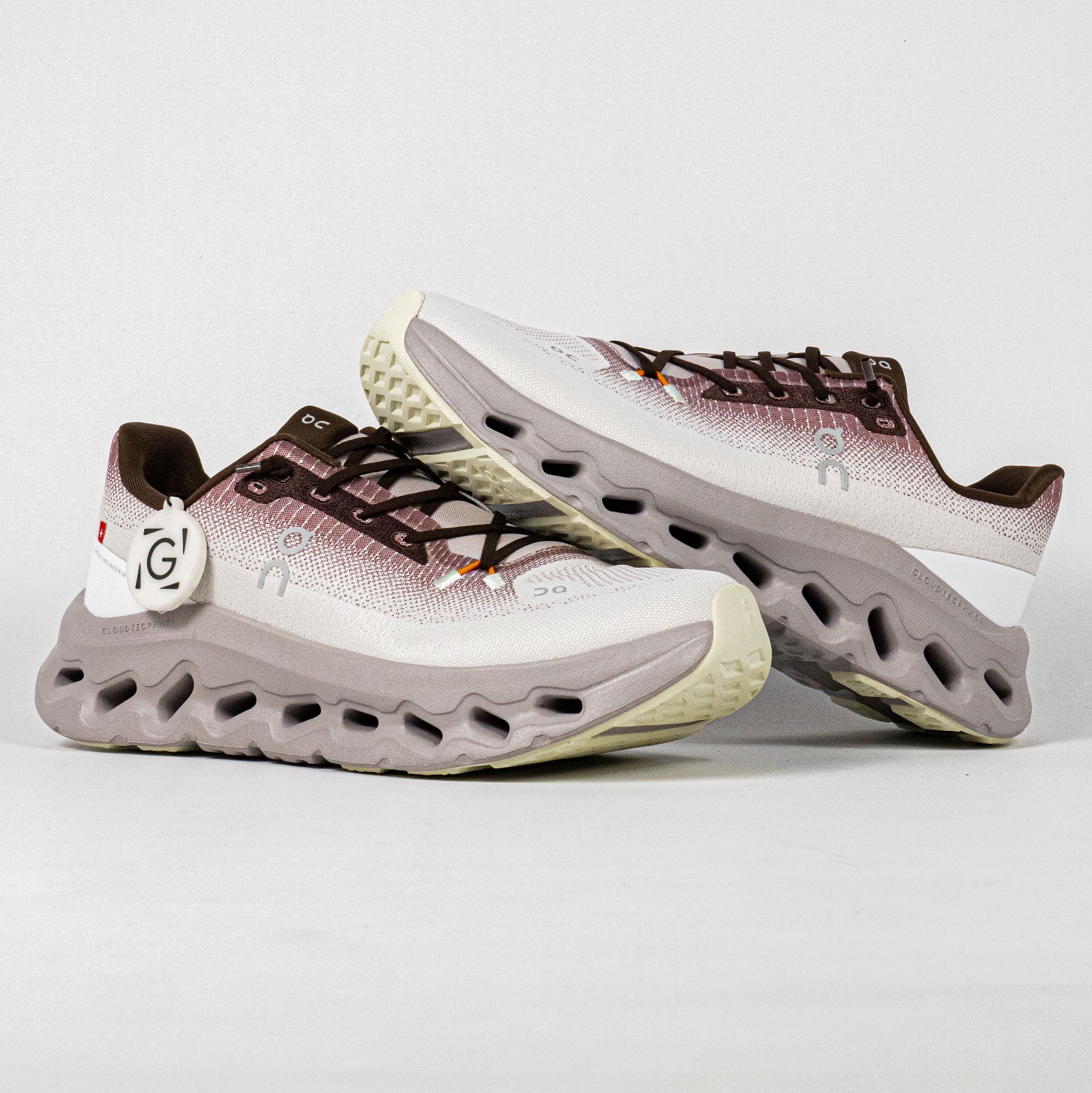 Sepatu On Running Cloudtilt Quartz Pearl Ivory Brown Sneakers Unisex Sepatu Lari Olahraga Gym Pria Wanita - Image 4