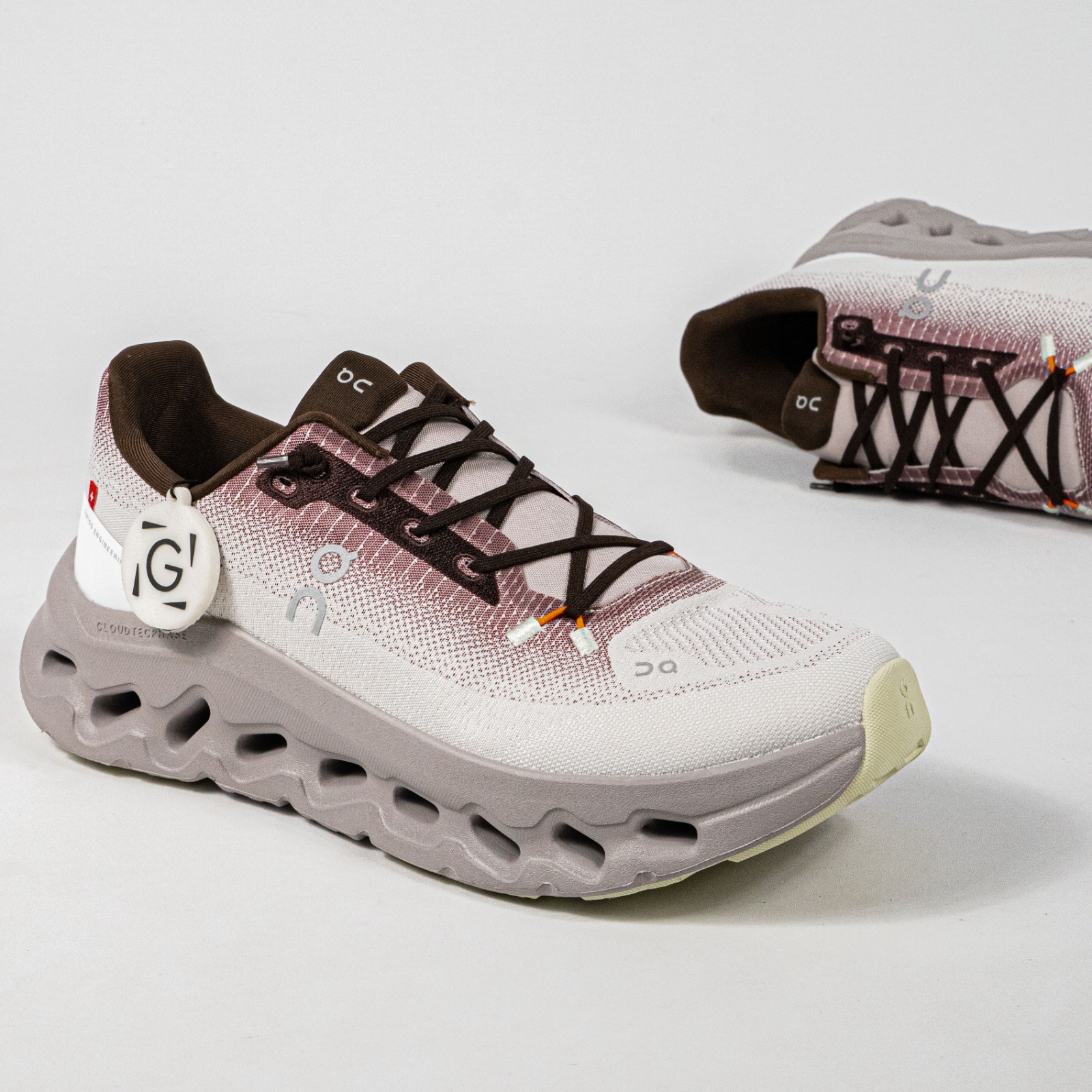 Sepatu On Running Cloudtilt Quartz Pearl Ivory Brown Sneakers Unisex Sepatu Lari Olahraga Gym Pria Wanita - Image 3