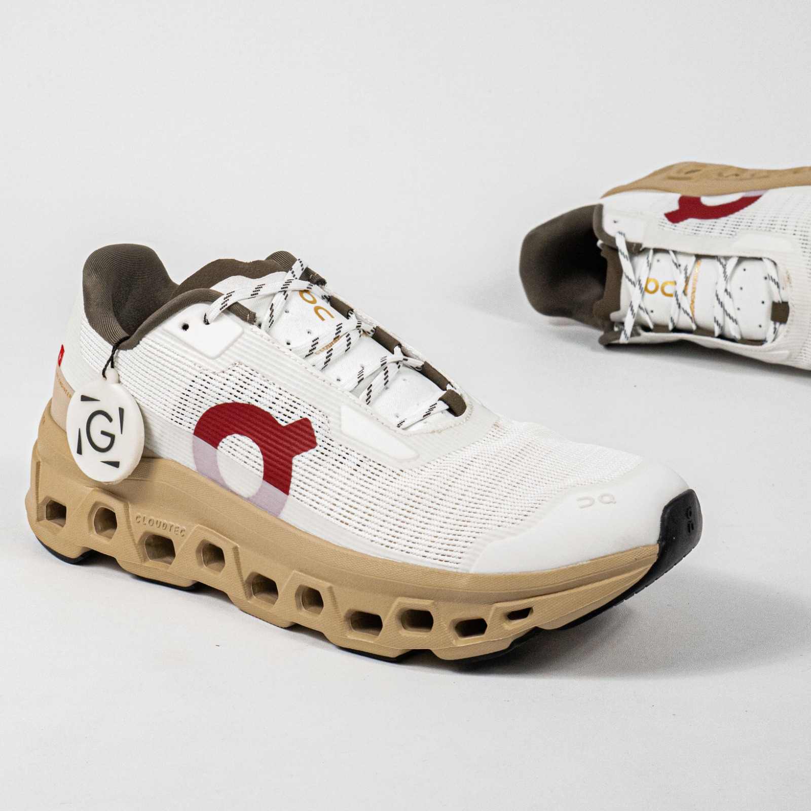Sepatu On Running Cloudmonster Void Years of Horse Ivory Sand Sneakers Unisex Sepatu Lari Olahraga Gym Pria Wanita - Image 3