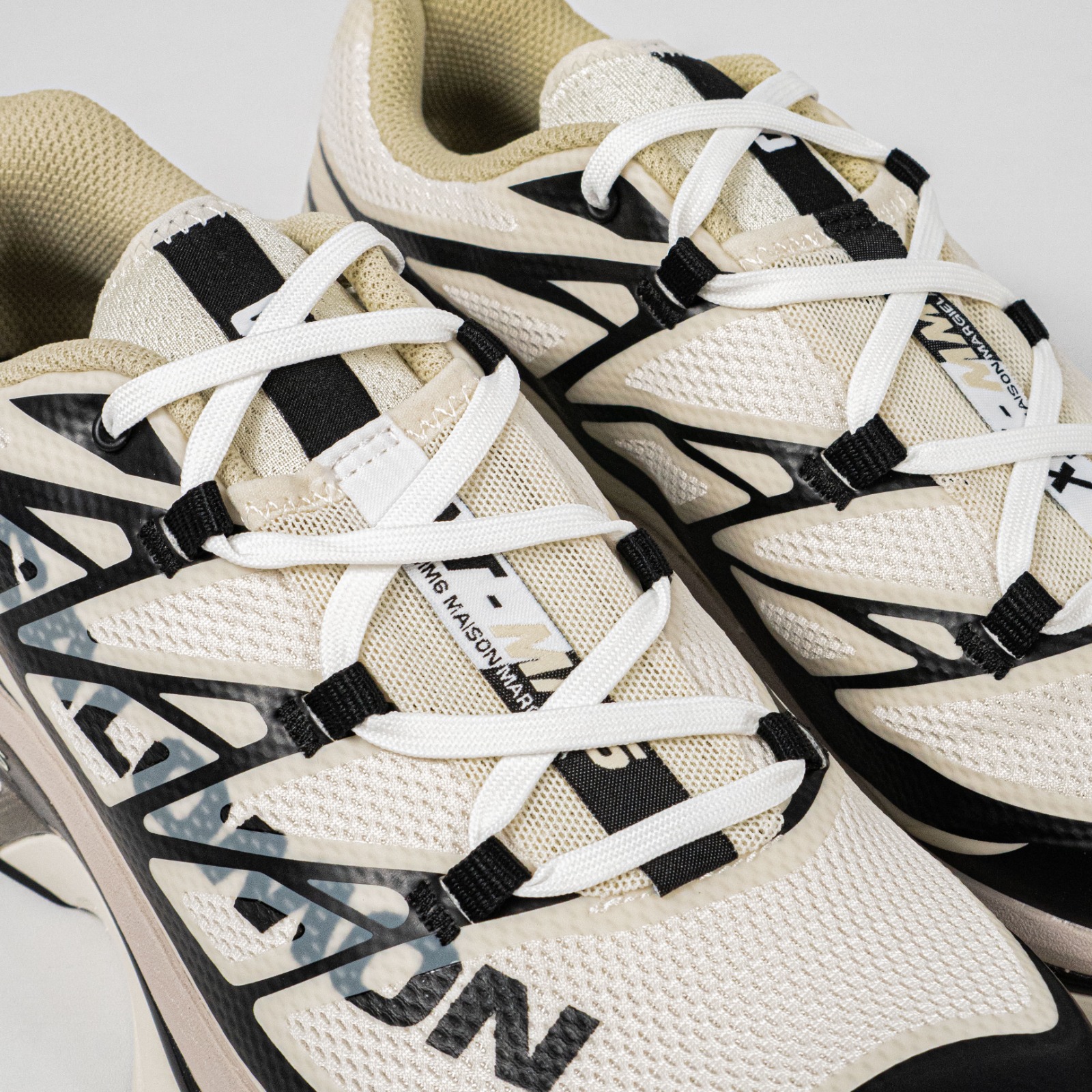 Sepatu Salomon XT MM6 Maison Margiela Vanilla Ice Black Green Haze Outdoor Trail Running Sneakers Unisex Sepatu Lari Olahraga Gym Pria Wanita - Image 2