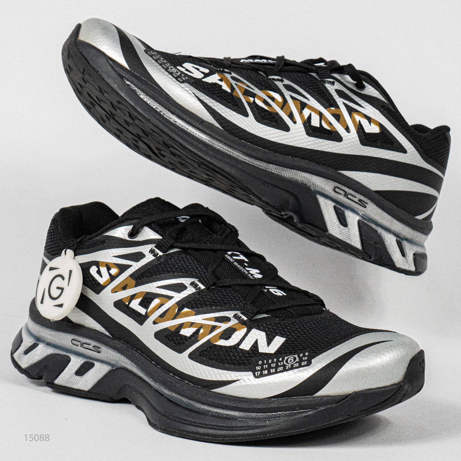 Sepatu Salomon XT MM6 Maison Margiela Black Silver Phantom Outdoor Trail Running Sneakers Unisex Sepatu Lari Olahraga Gym Pria Wanita