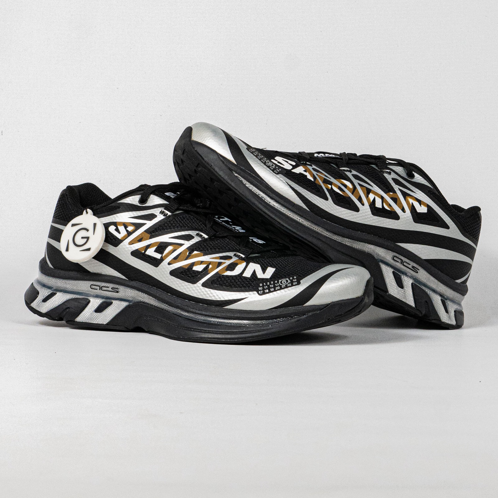 Sepatu Salomon XT MM6 Maison Margiela Black Silver Phantom Outdoor Trail Running Sneakers Unisex Sepatu Lari Olahraga Gym Pria Wanita - Image 4