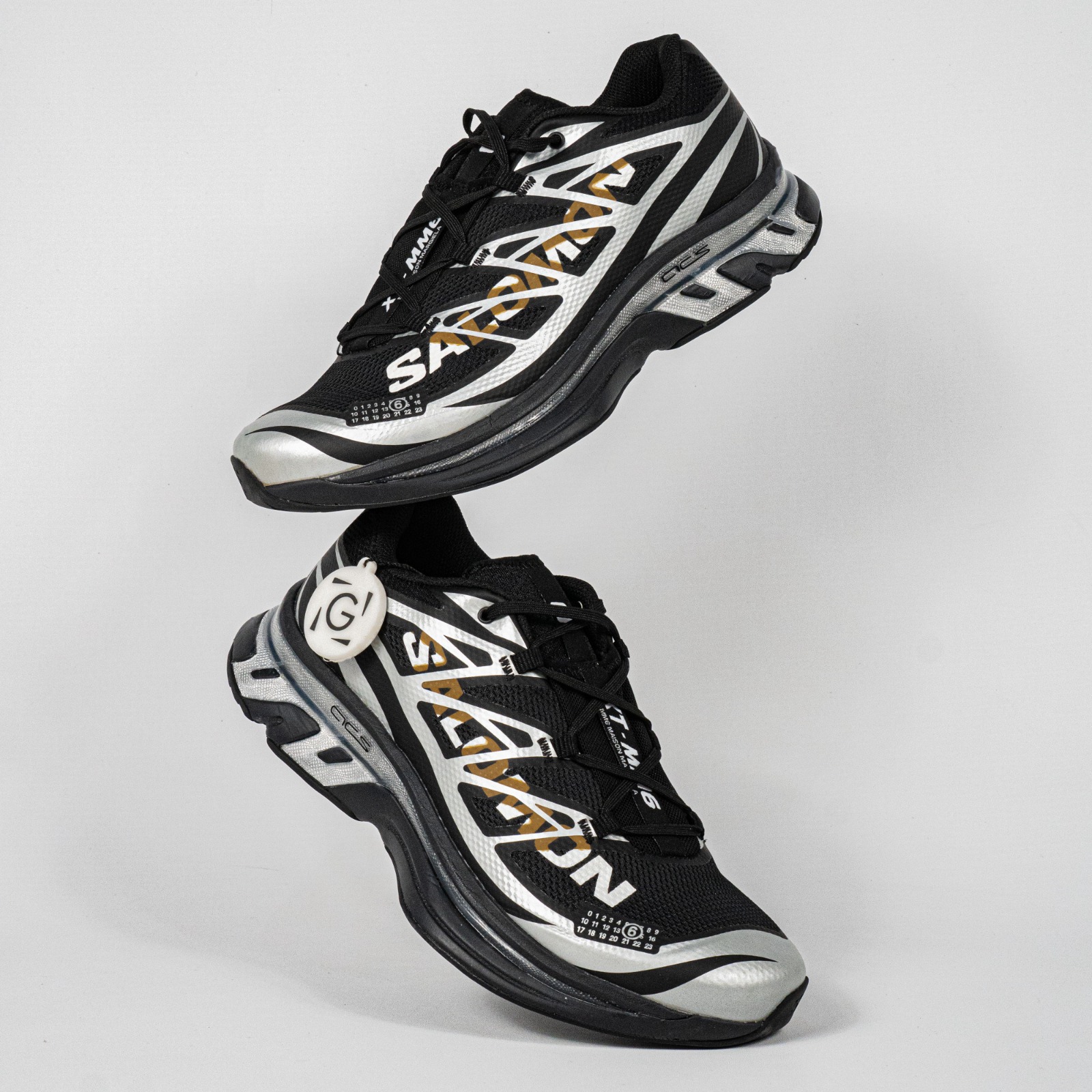 Sepatu Salomon XT MM6 Maison Margiela Black Silver Phantom Outdoor Trail Running Sneakers Unisex Sepatu Lari Olahraga Gym Pria Wanita - Image 5
