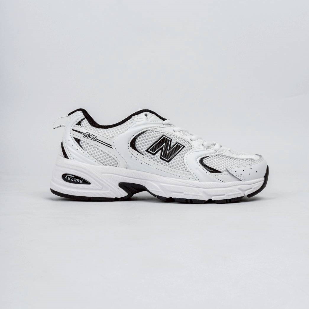 Sepatu New Balance NB 530 White Black Sneakers Authentic