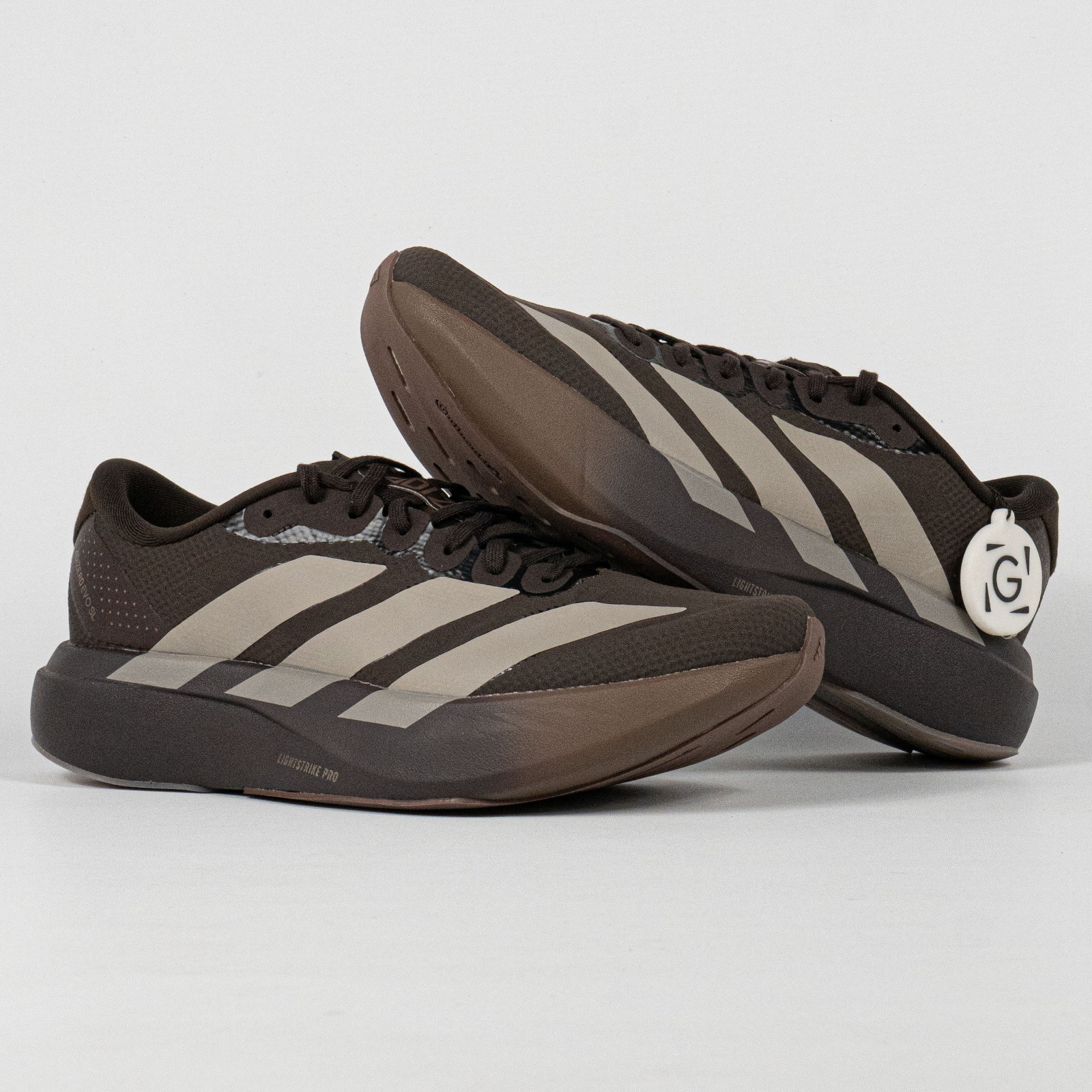 Sepatu Adidas Adizero EVO SL Aurora Coffee Putty Beige Earth Strata Running Sneakers Unisex Sepatu Lari Olahraga Gym Pria Wanita - Image 3