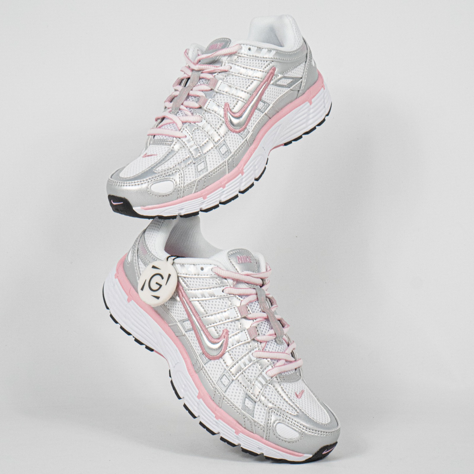 Sepatu Nike P6000 P-6000 White Elemental Pink Black Metallic Sneakers Casual Unisex Sepatu Olahraga Gym Joging Pria Wanita - Image 5
