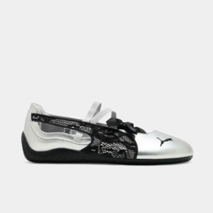 Sepatu Puma Speedcat Ballet Lace Silver Black Casual Women Shoes Sepatu Kasual Wanita