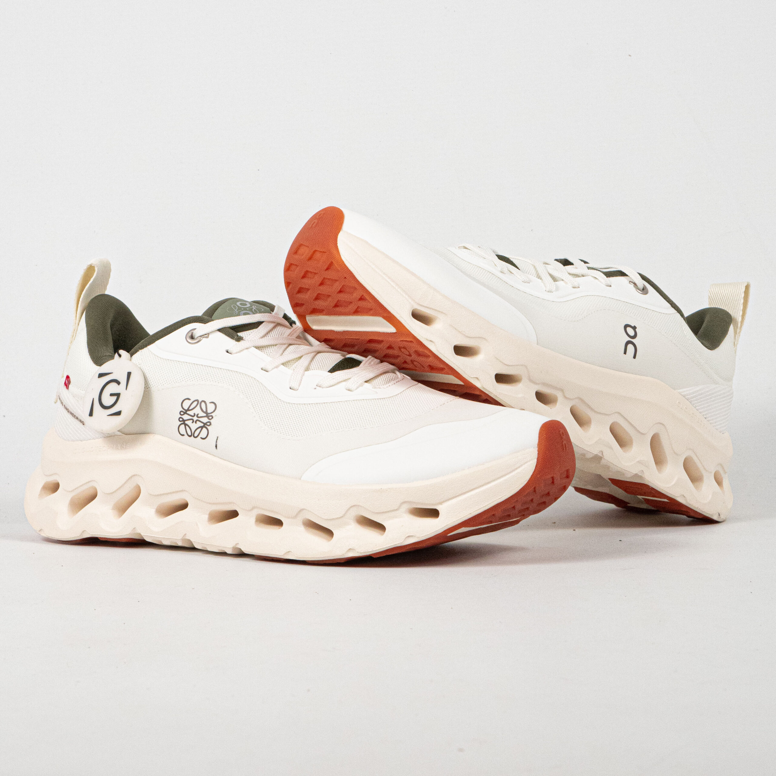 Sepatu On Cloudtilt 2.0 White Khaki Green Unisex Running Sneakers Pria Wanita Sepatu Lari Olahraga Gym - Image 3