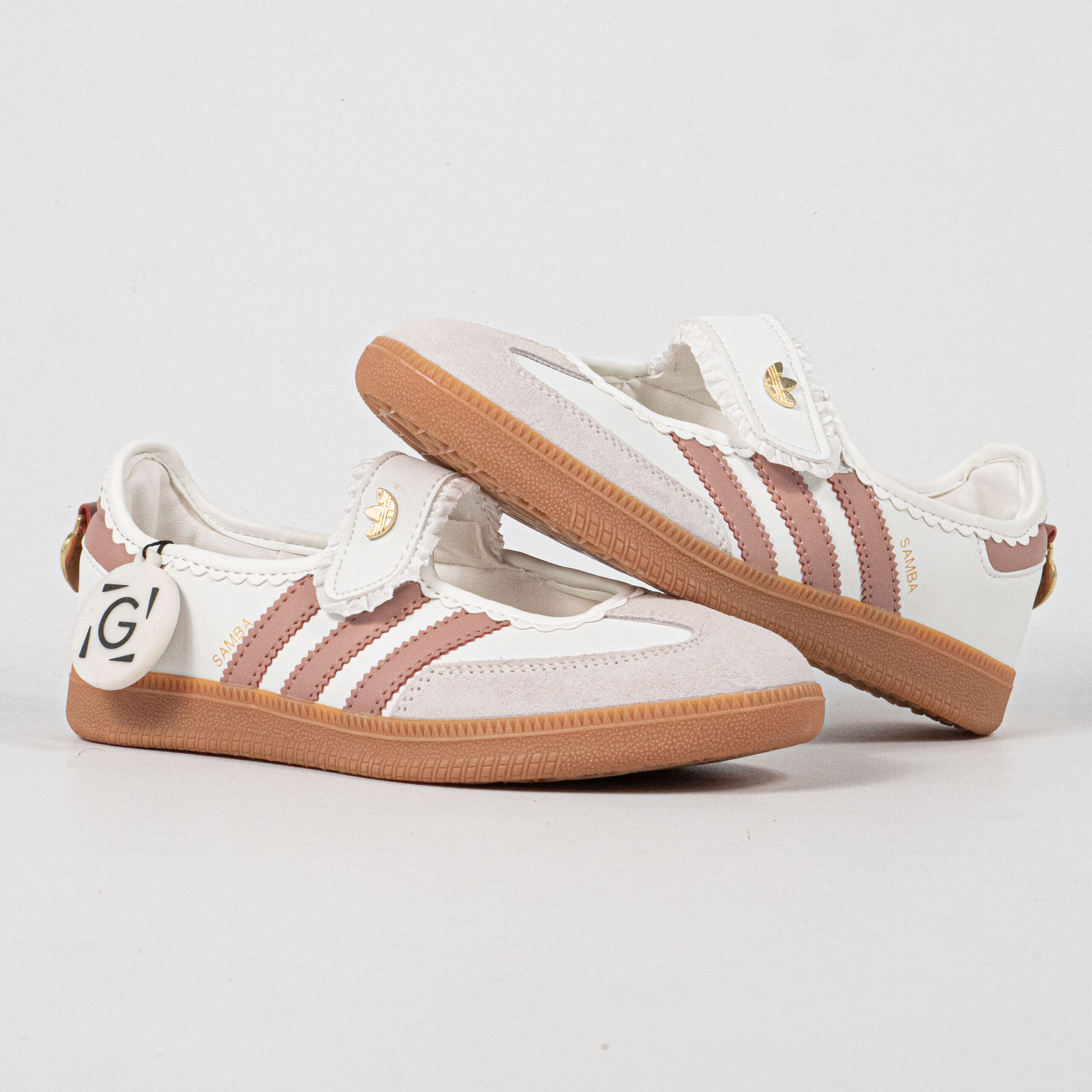 Sepatu Adidas Samba Jane Frill Pack Ruffle White Cream Women Casual Sneakers Wanita Sepatu Kasual - Image 3