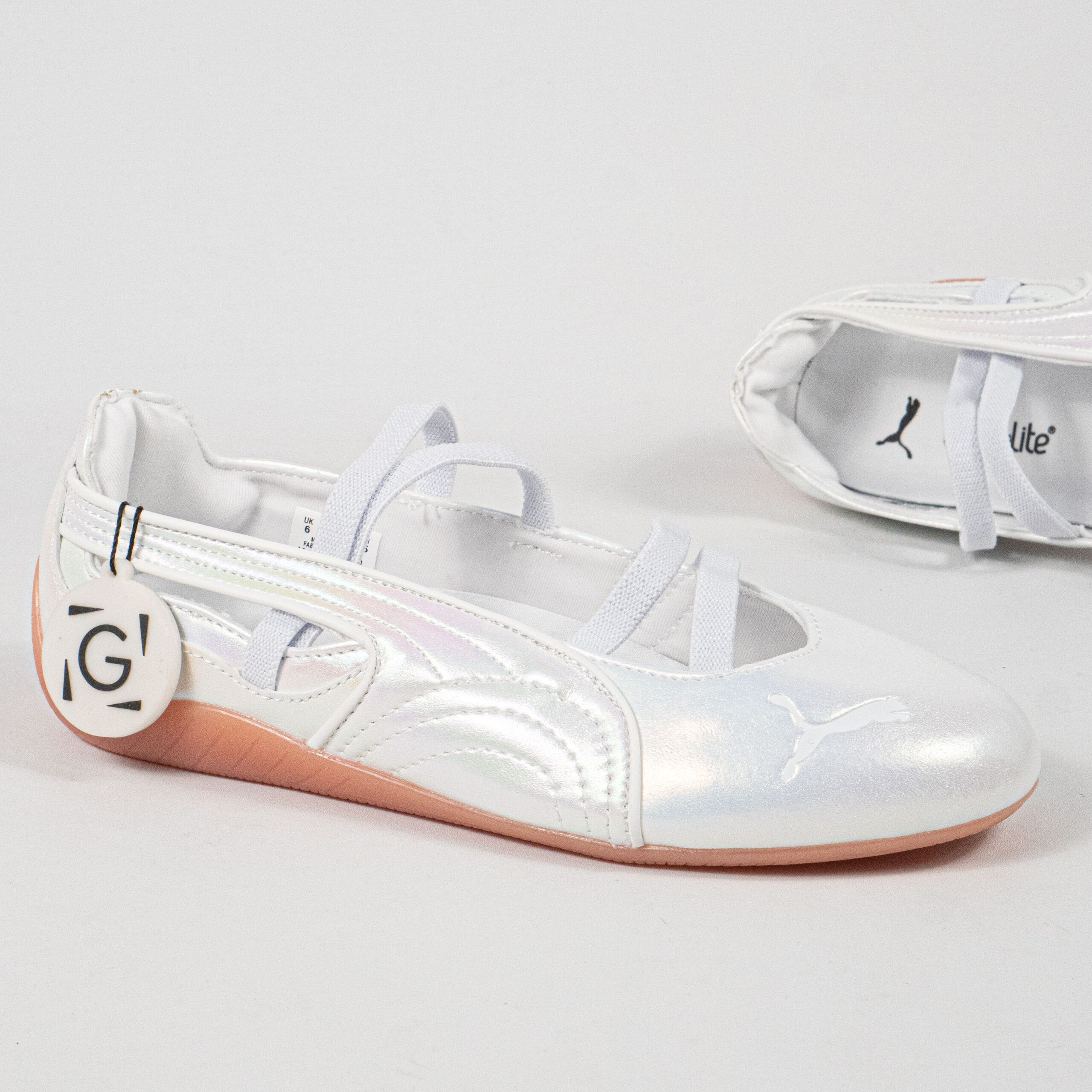 Sepatu Puma Speedcat Ballet Pearlized White Women Casual Sneakers Wanita Sepatu Kasual - Image 2