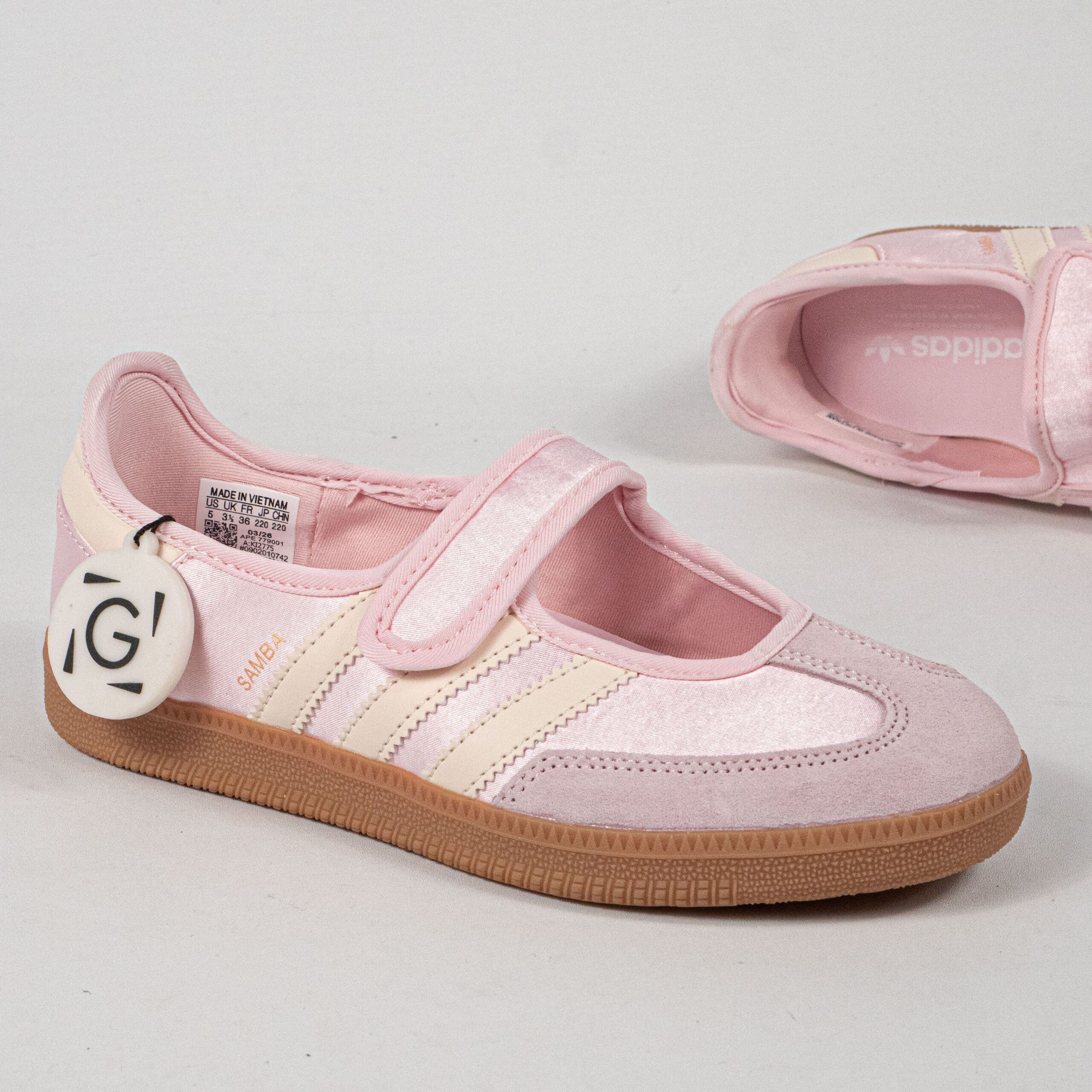 Sepatu Adidas Samba Jane Sandy Pink Cream White Women Casual Sneakers Wanita Sepatu Kasual - Image 3