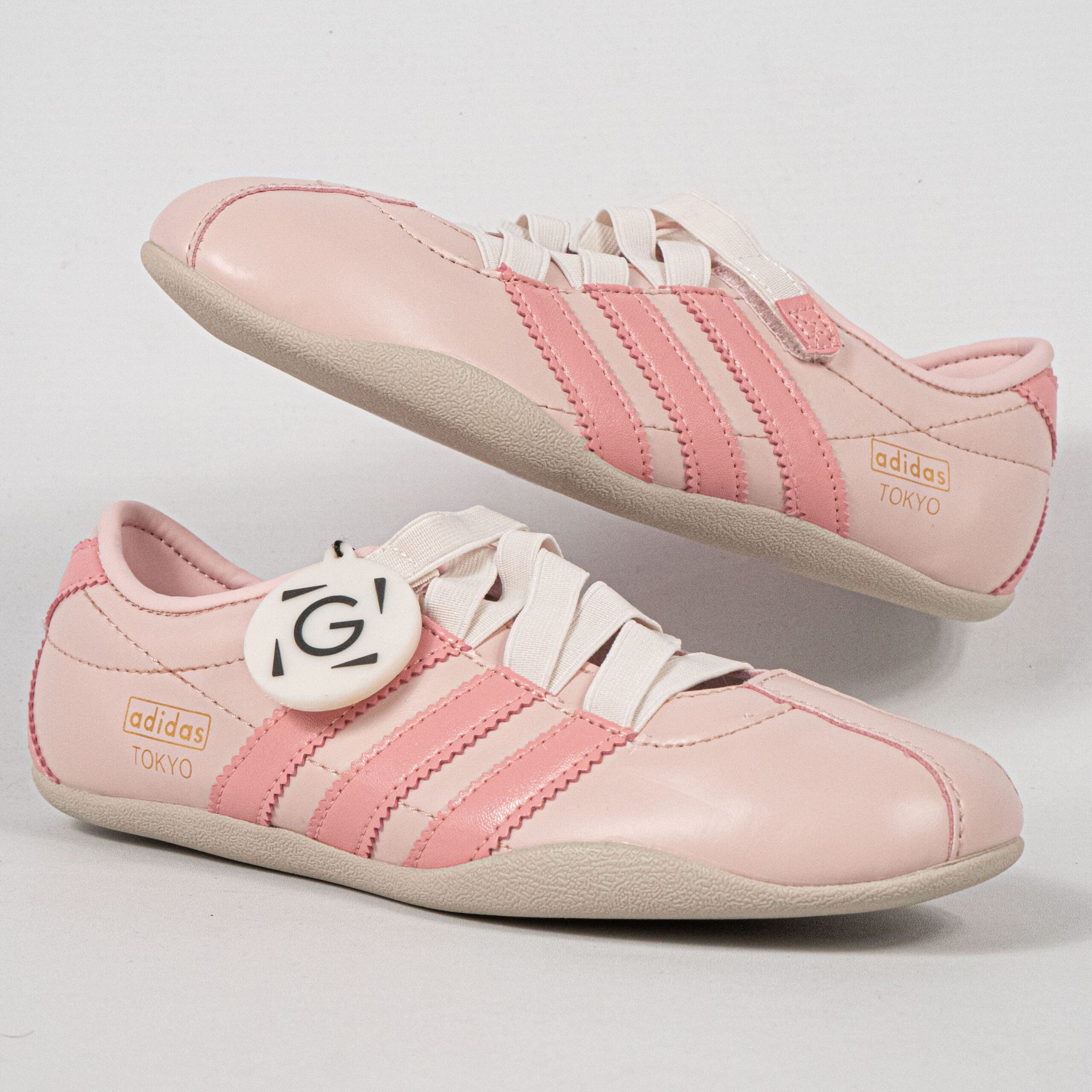 Sepatu Adidas Tokyo Mary Jane Sandy Pink White Women Casual Sneakers Wanita Sepatu Kasual