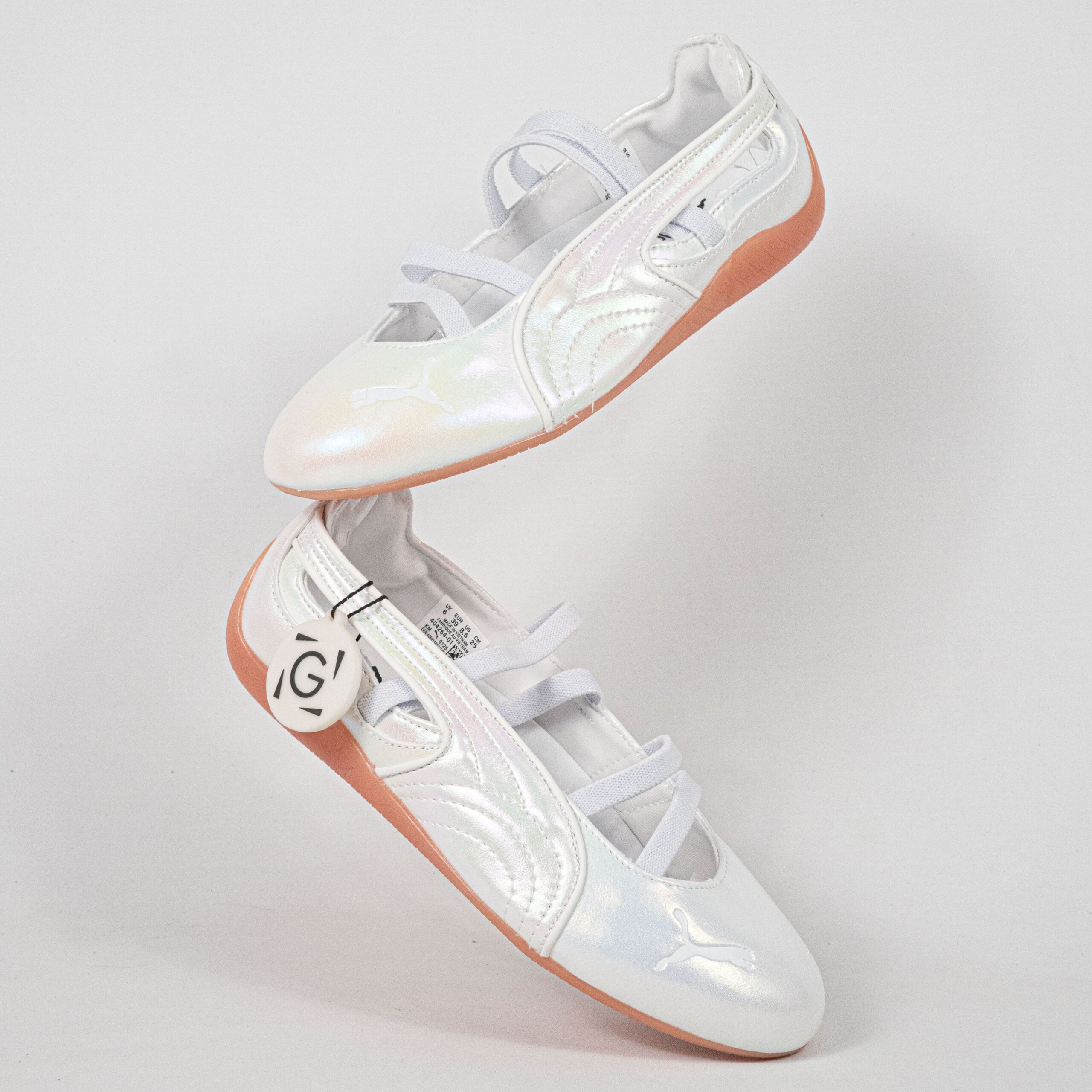 Sepatu Puma Speedcat Ballet Pearlized White Women Casual Sneakers Wanita Sepatu Kasual - Image 4
