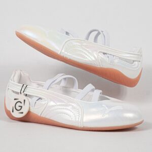 Sepatu Puma Speedcat Ballet Pearlized White Women Casual Sneakers Wanita Sepatu Kasual