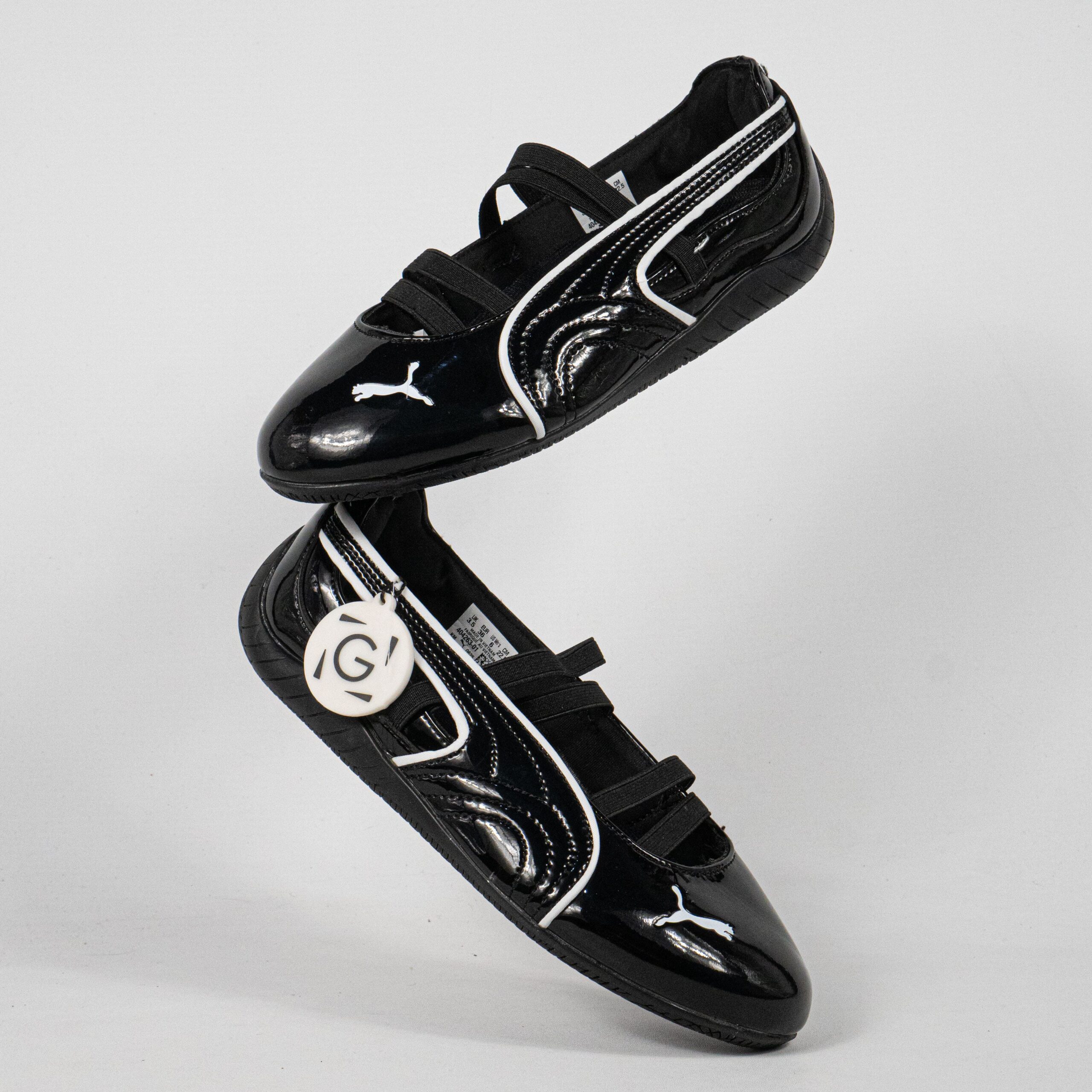 Sepatu Puma Speedcat Ballet Black Glossy Women Casual Sneakers Wanita Sepatu Kasual - Image 4