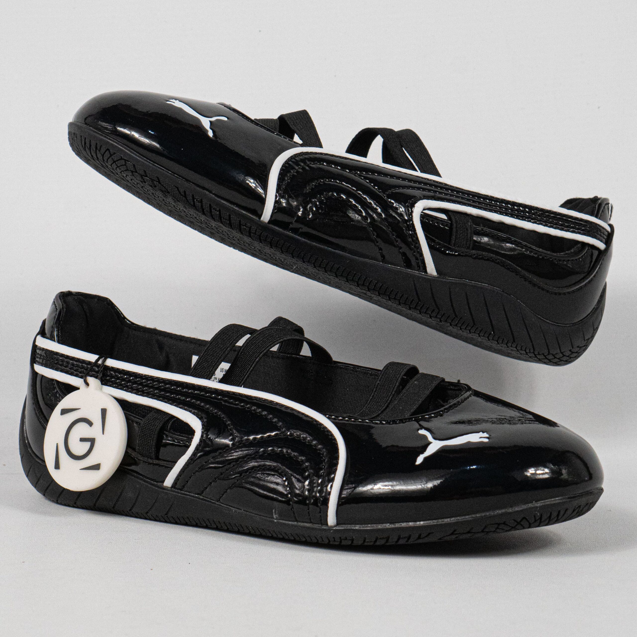 Sepatu Puma Speedcat Ballet Black Glossy Women Casual Sneakers Wanita Sepatu Kasual