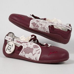 Sepatu Puma Speedcat Ballet Lace Ruby Shimmer Maroon Women Casual Sneakers Wanita Sepatu Kasual