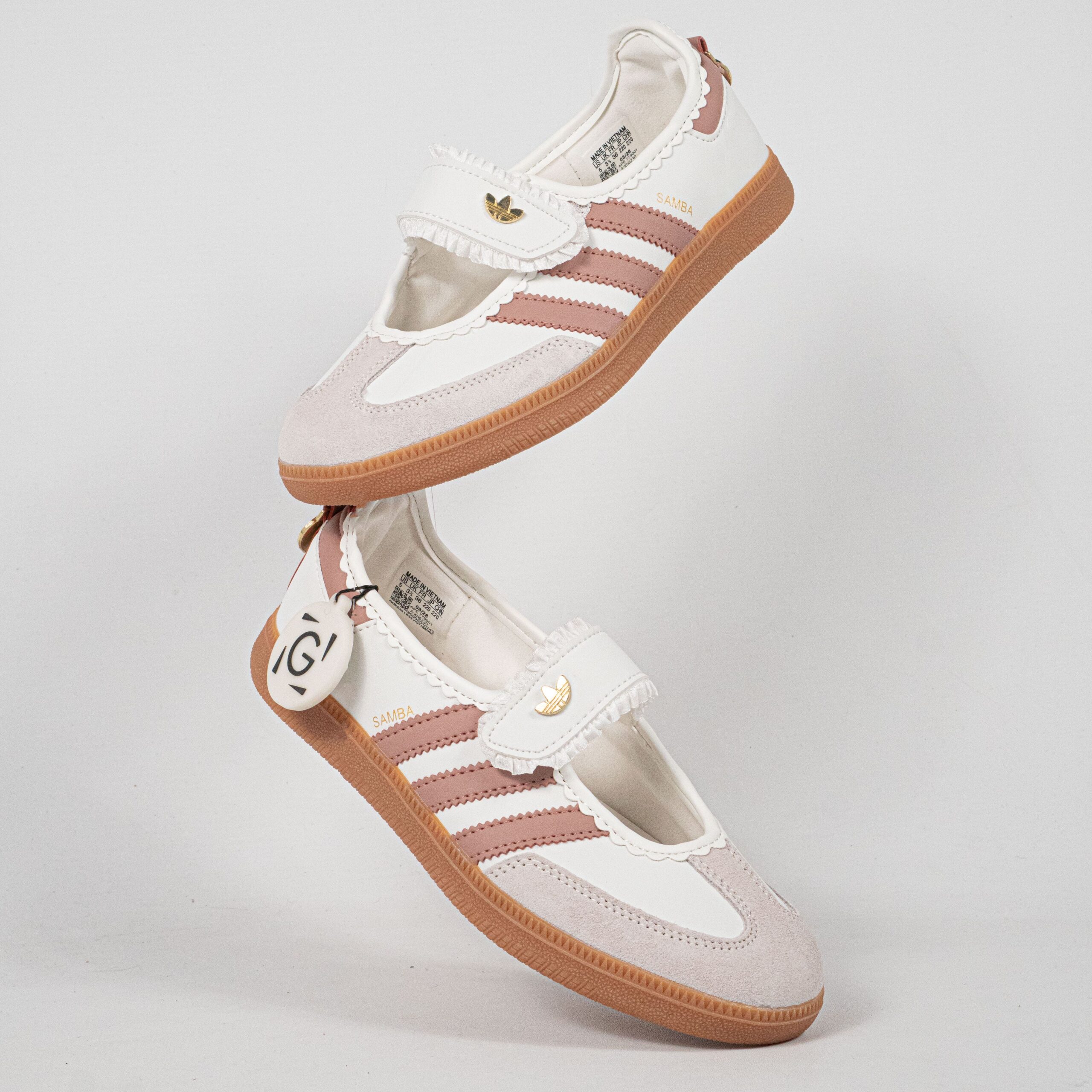Sepatu Adidas Samba Jane Frill Pack Ruffle White Cream Women Casual Sneakers Wanita Sepatu Kasual - Image 4