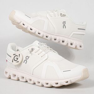 Sepatu On Cloud 6 Waterproof All White Undyed White Unisex Running Sneakers Pria Wanita Sepatu Lari Olahraga Gym