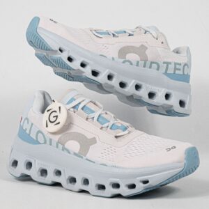 Sepatu On Cloudmonster Frost Wash Blue Unisex Running Sneakers Pria Wanita Sepatu Lari Olahraga Gym