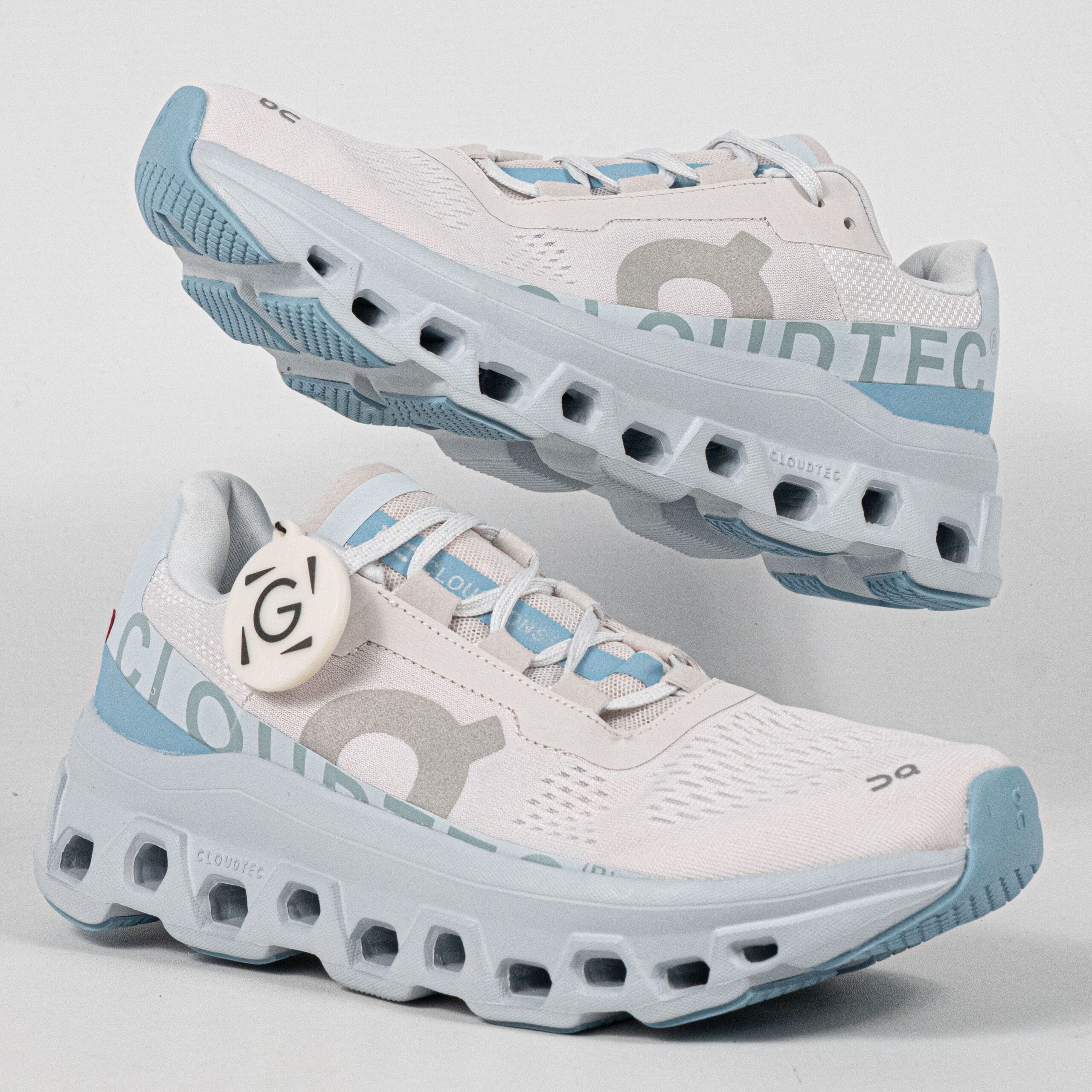 Sepatu On Cloudmonster Frost Wash Blue Unisex Running Sneakers Pria Wanita Sepatu Lari Olahraga Gym