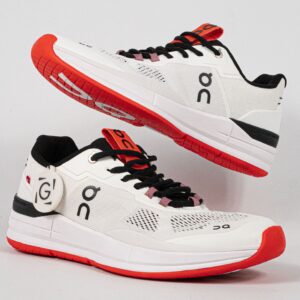 Sepatu On Cloud On The Roger Pro Clay Undyed White Lily Orange Unisex Sport Sneakers Pria Wanita Sepatu Olahraga Gym Padel