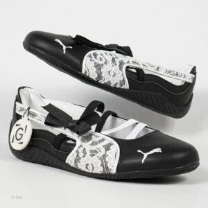 Sepatu Puma Speedcat Ballet Lace Black White Casual Women Shoes Sepatu Kasual Wanita