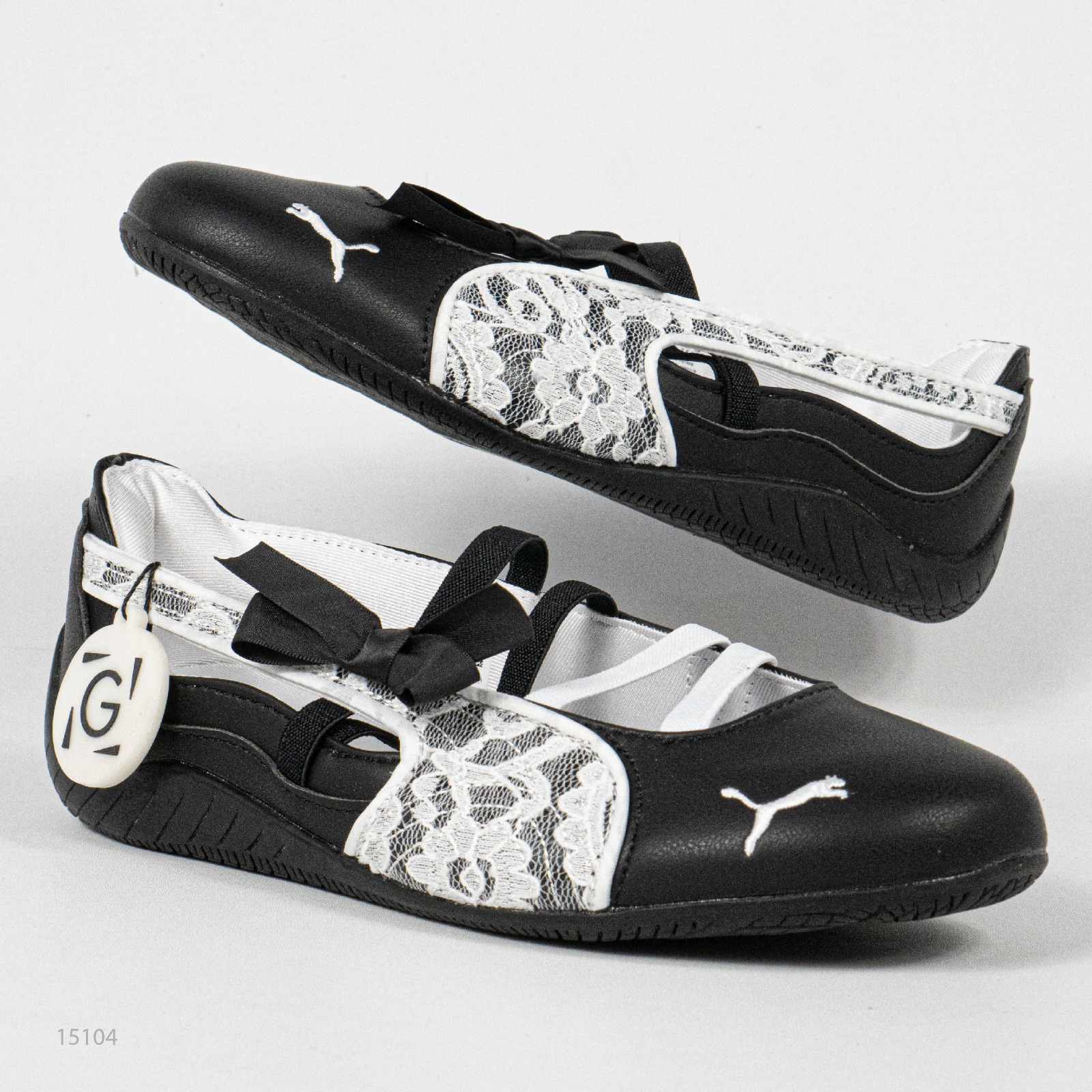 Sepatu Puma Speedcat Ballet Lace Black White Casual Women Shoes Sepatu Kasual Wanita