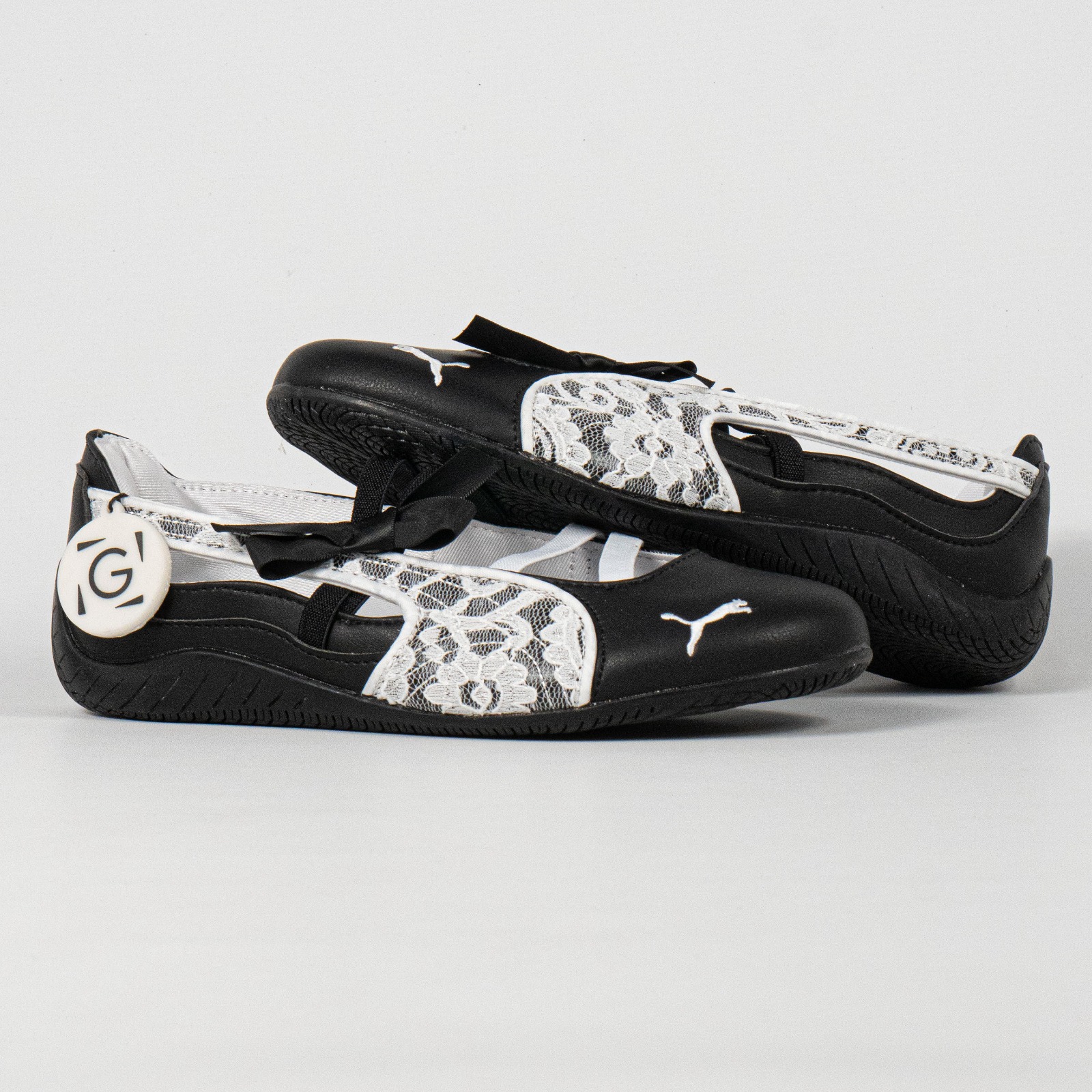 Sepatu Puma Speedcat Ballet Lace Black White Casual Women Shoes Sepatu Kasual Wanita - Image 3