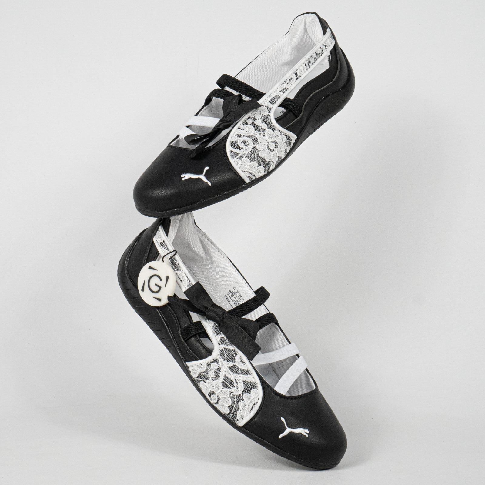 Sepatu Puma Speedcat Ballet Lace Black White Casual Women Shoes Sepatu Kasual Wanita - Image 5