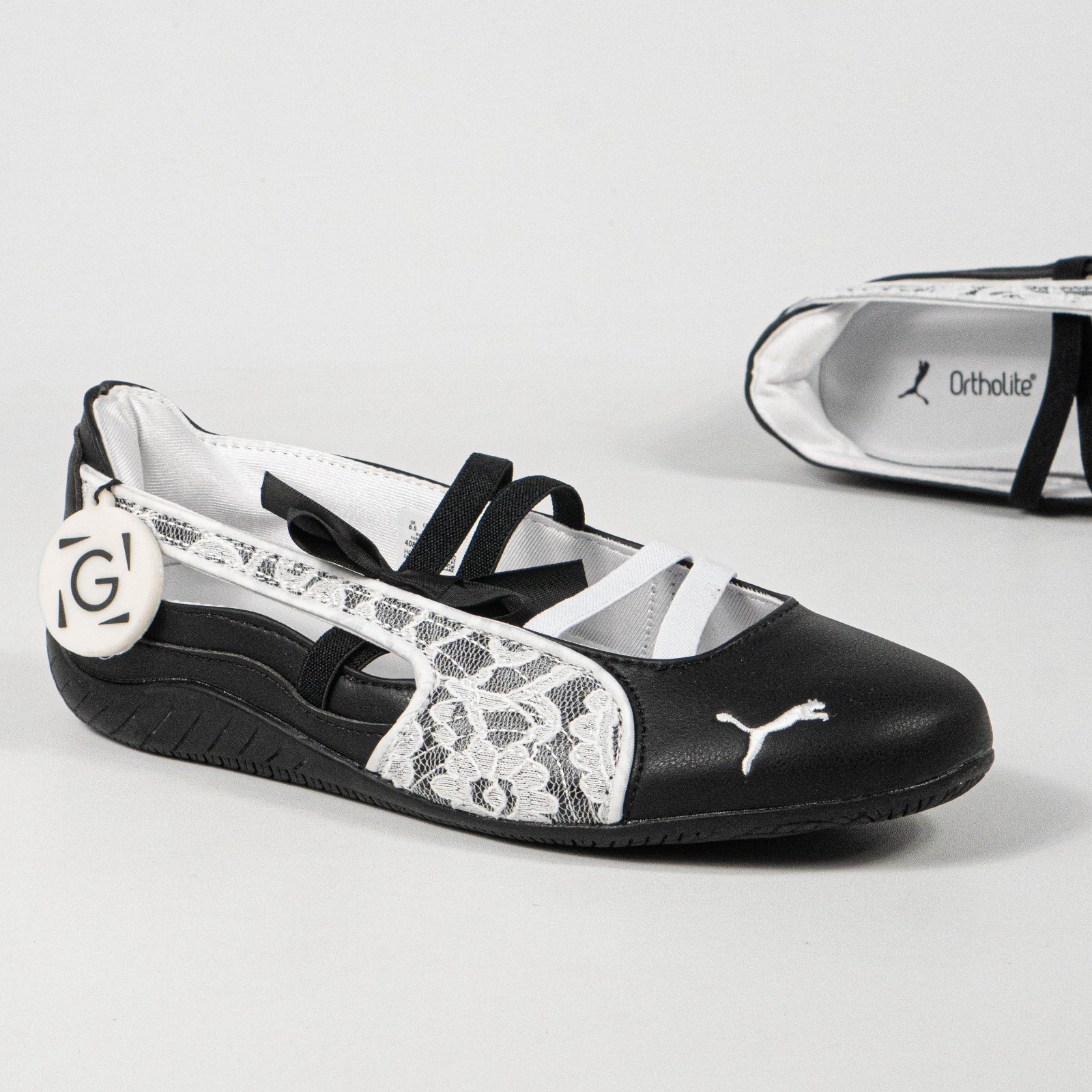 Sepatu Puma Speedcat Ballet Lace Black White Casual Women Shoes Sepatu Kasual Wanita - Image 4